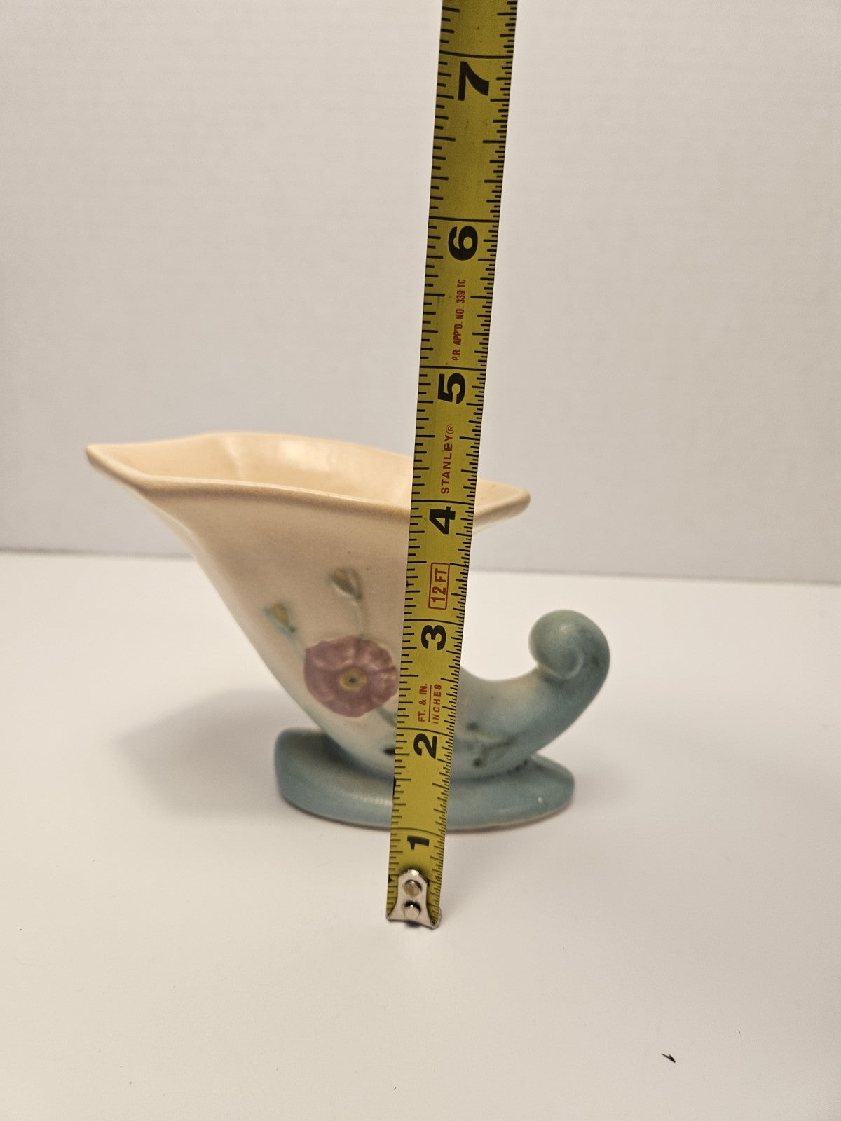 Hull Art Pottery Vase 322 Floral Cornucopia