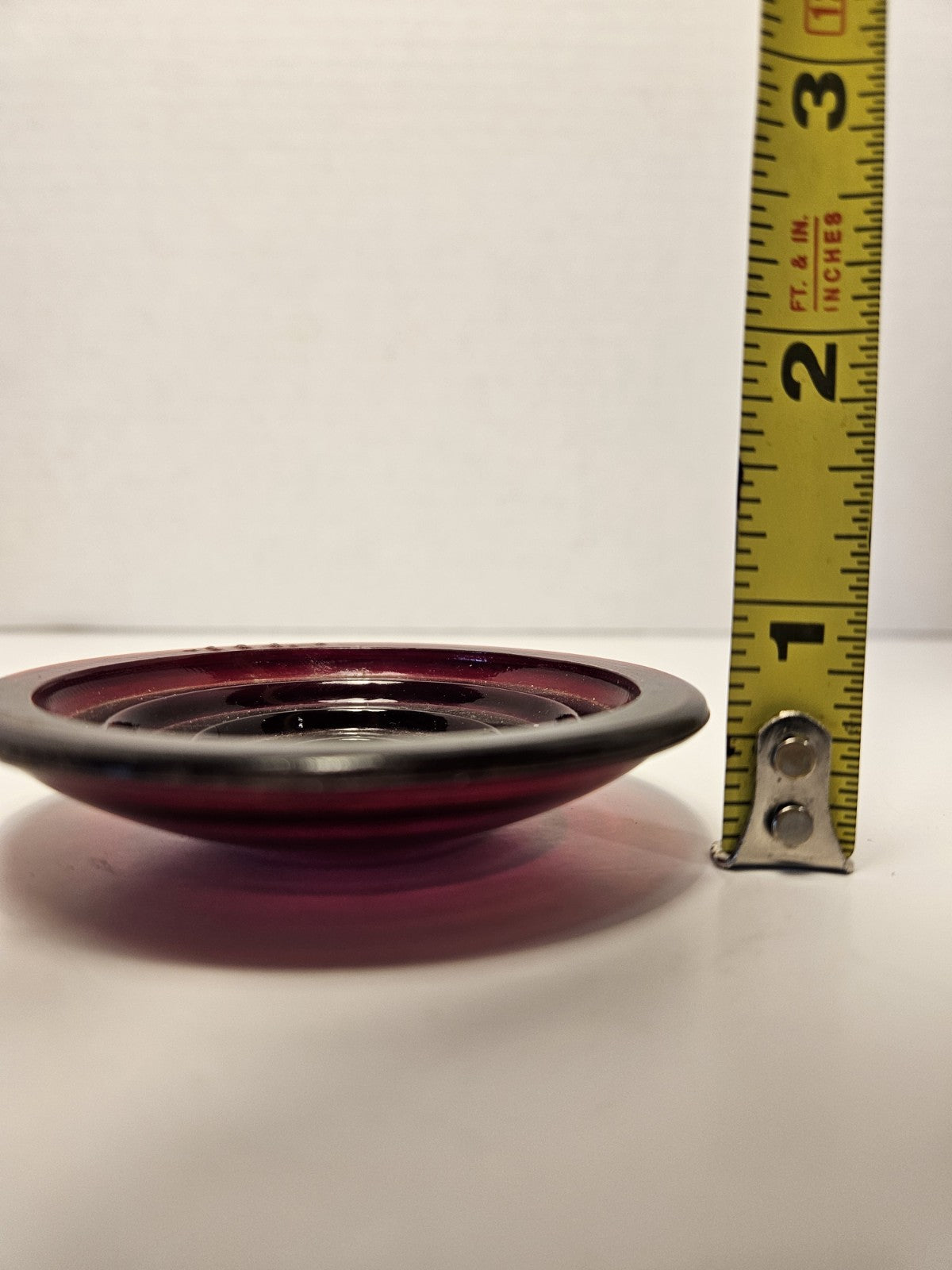 Amethyst Glass Ring Holder Dish