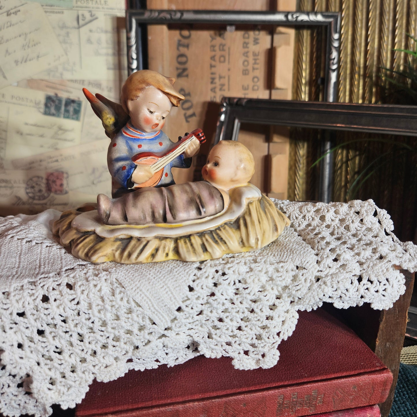 Vintage Goebel Angel "Lullaby" Candleholder TMK1