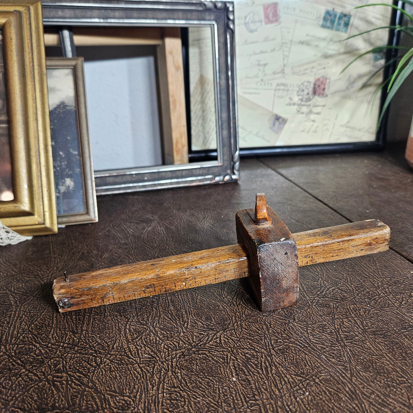 Antique Wooden Carpenter’s Marking Gauge
