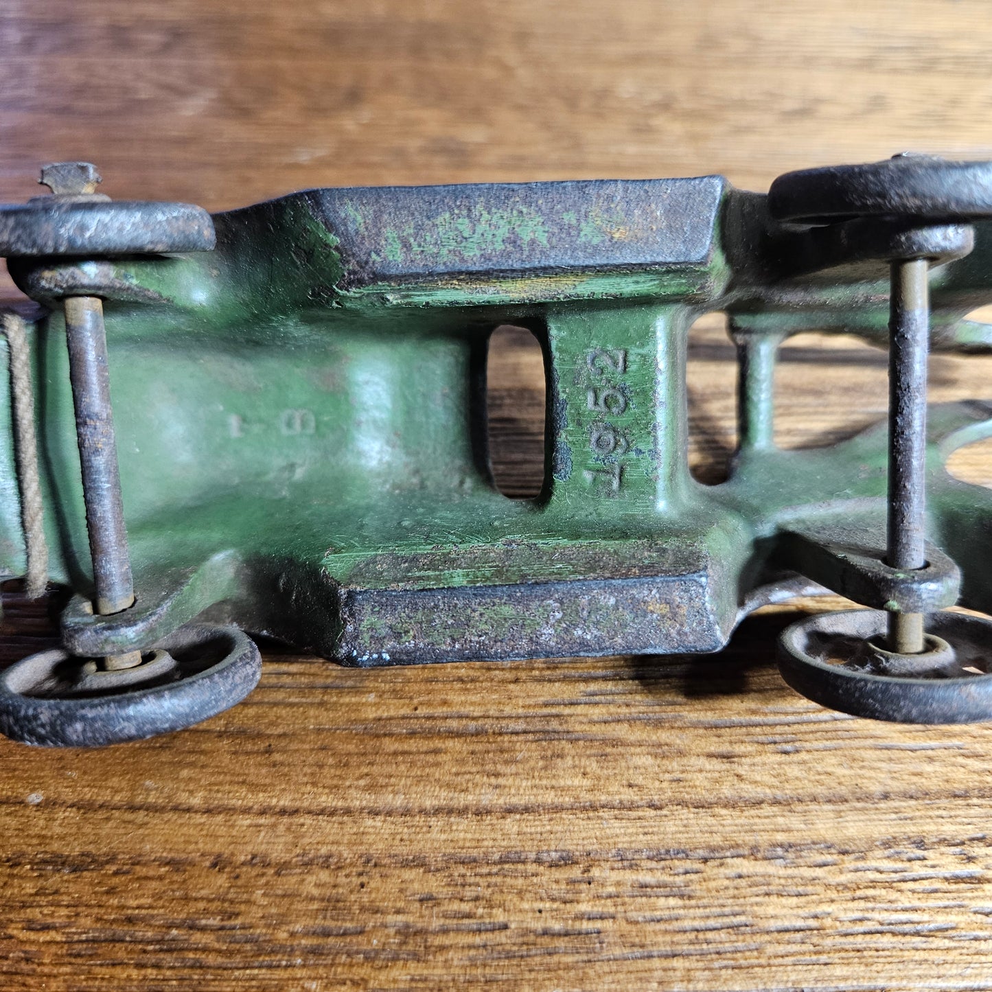 Vintage Cast Iron Antique Car Toy Green Roadster