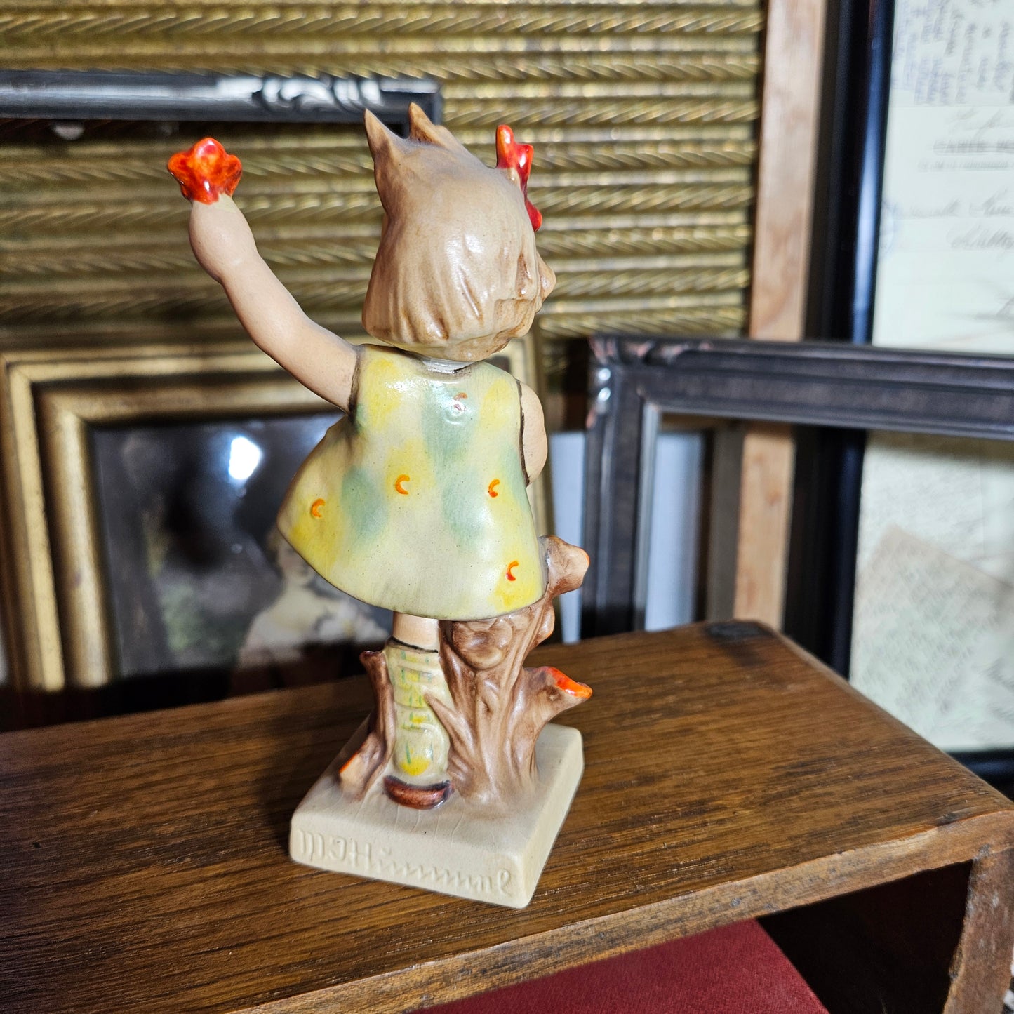 Vintage Hummel "Spring Cheer" Figurine TMK1 Incised Crown