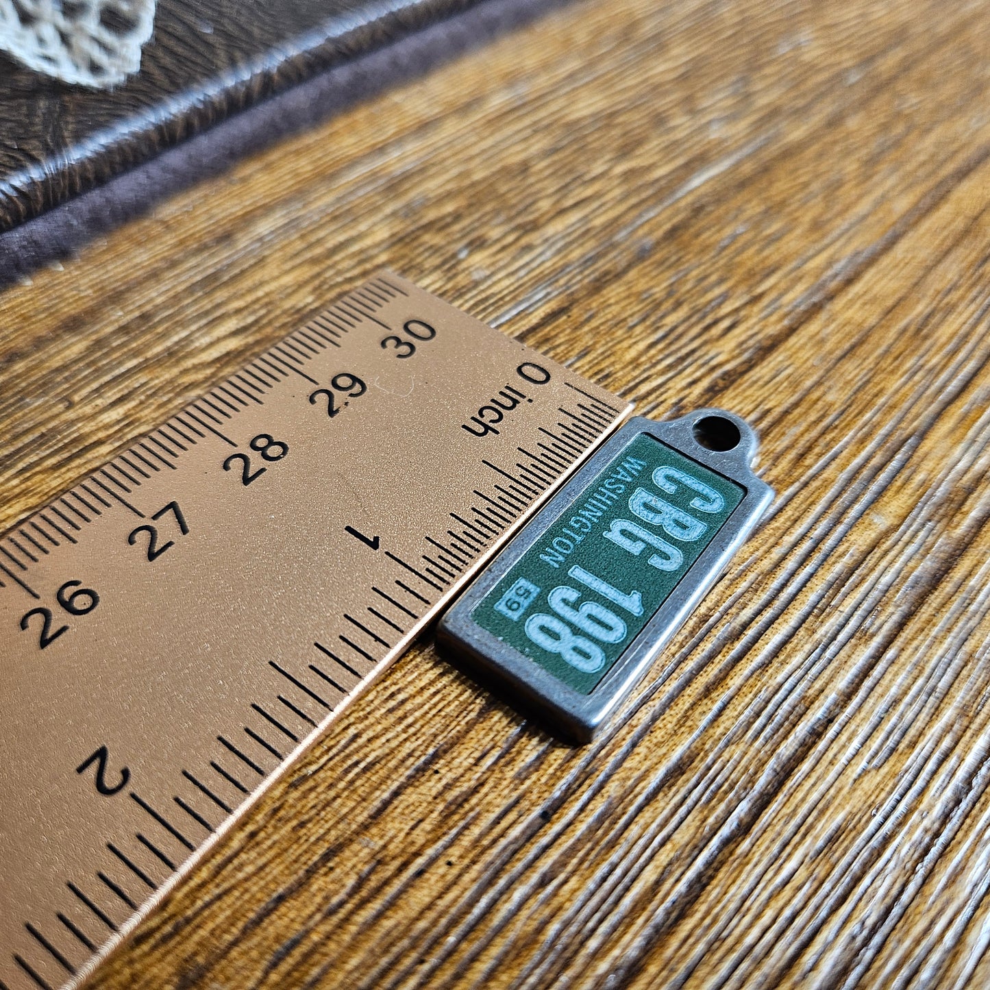 Vintage CBC Washington 58 Mini Metal Tag
