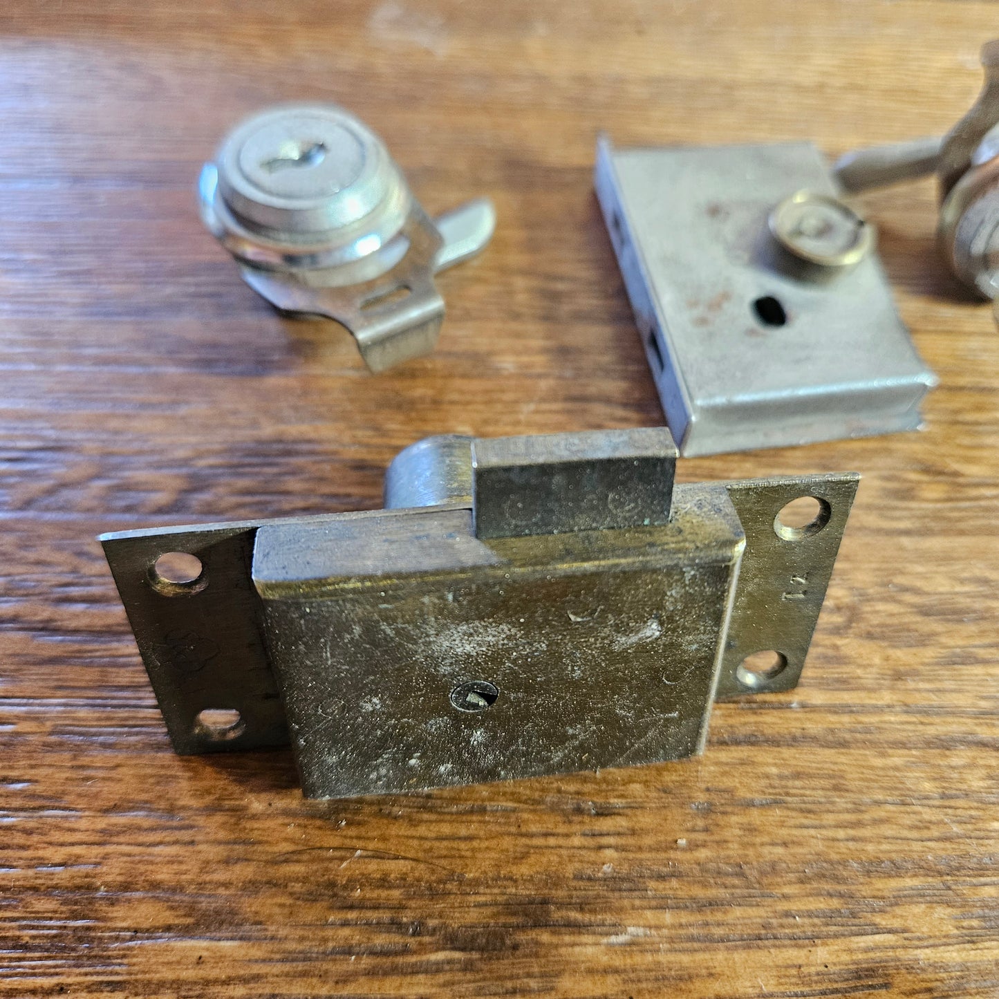 Vintage Cabinet Lock and Key Hardware Lot