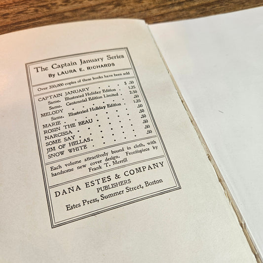 1902 Captain January by Laura E. Richards