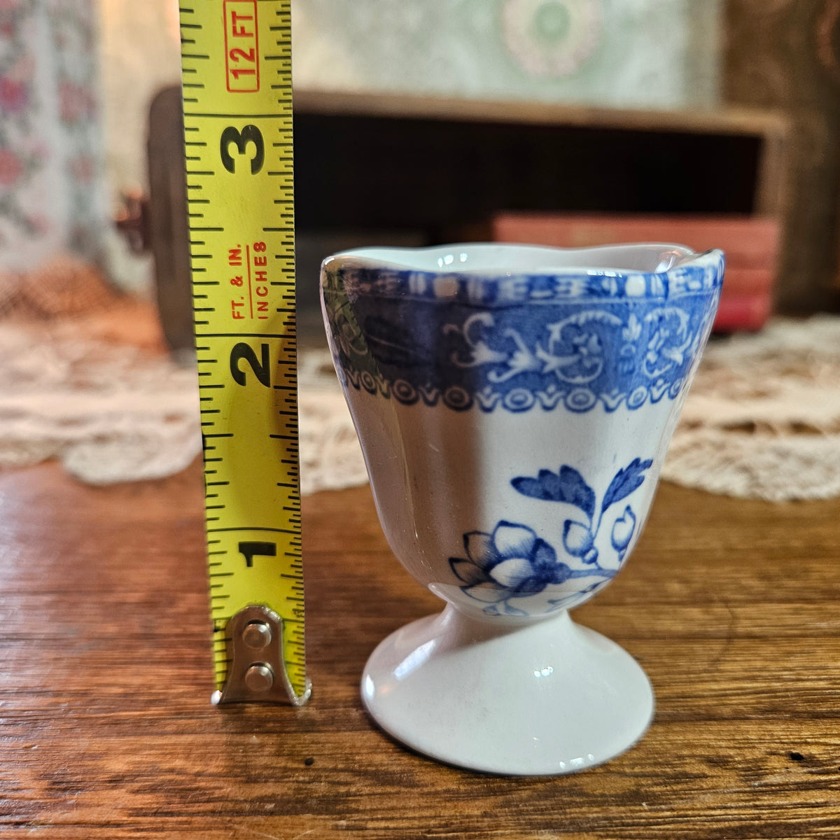 Spode Camilla Blue Copeland England Vintage Egg Cup