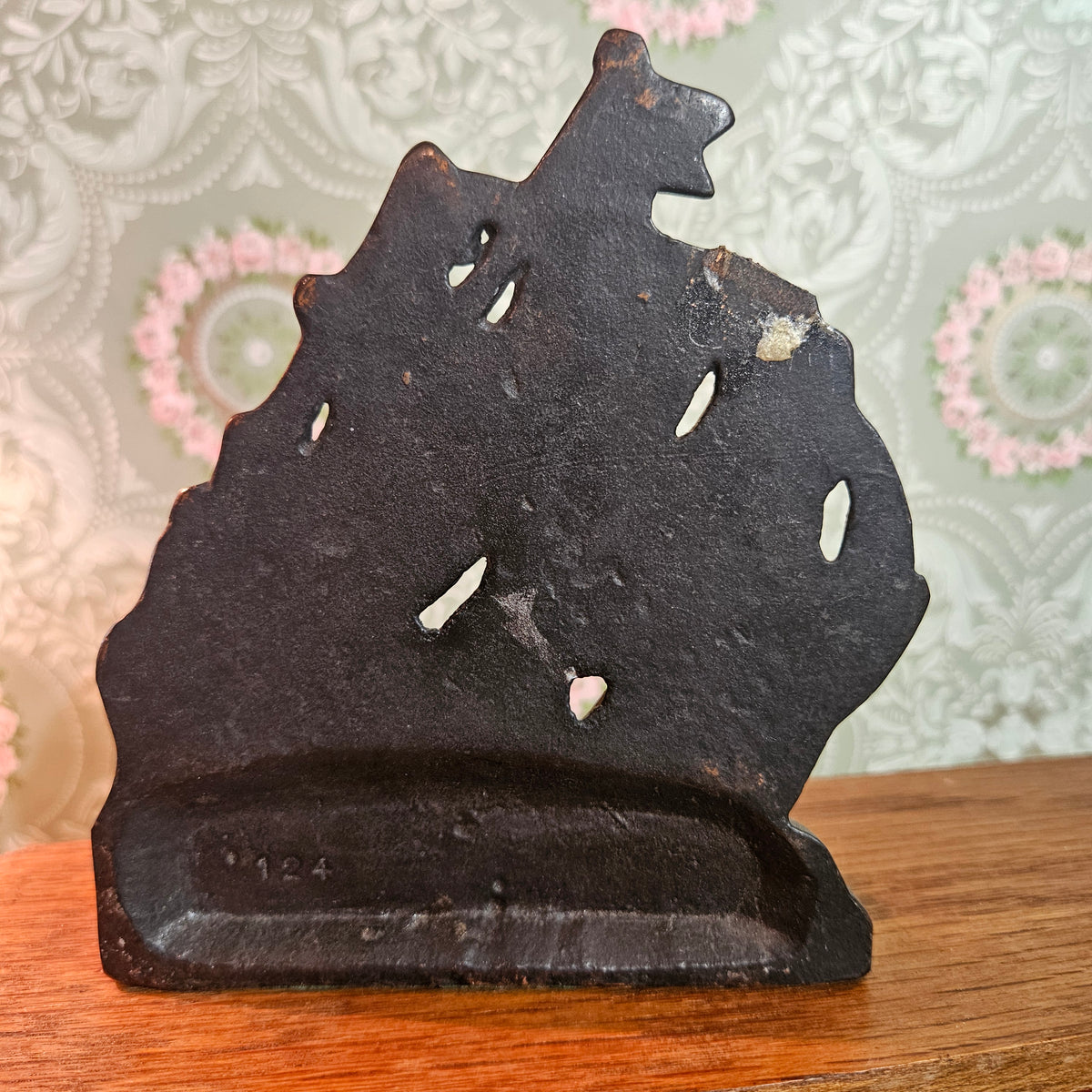 Cast Metal Sailing Ship Bookend/Doorstop