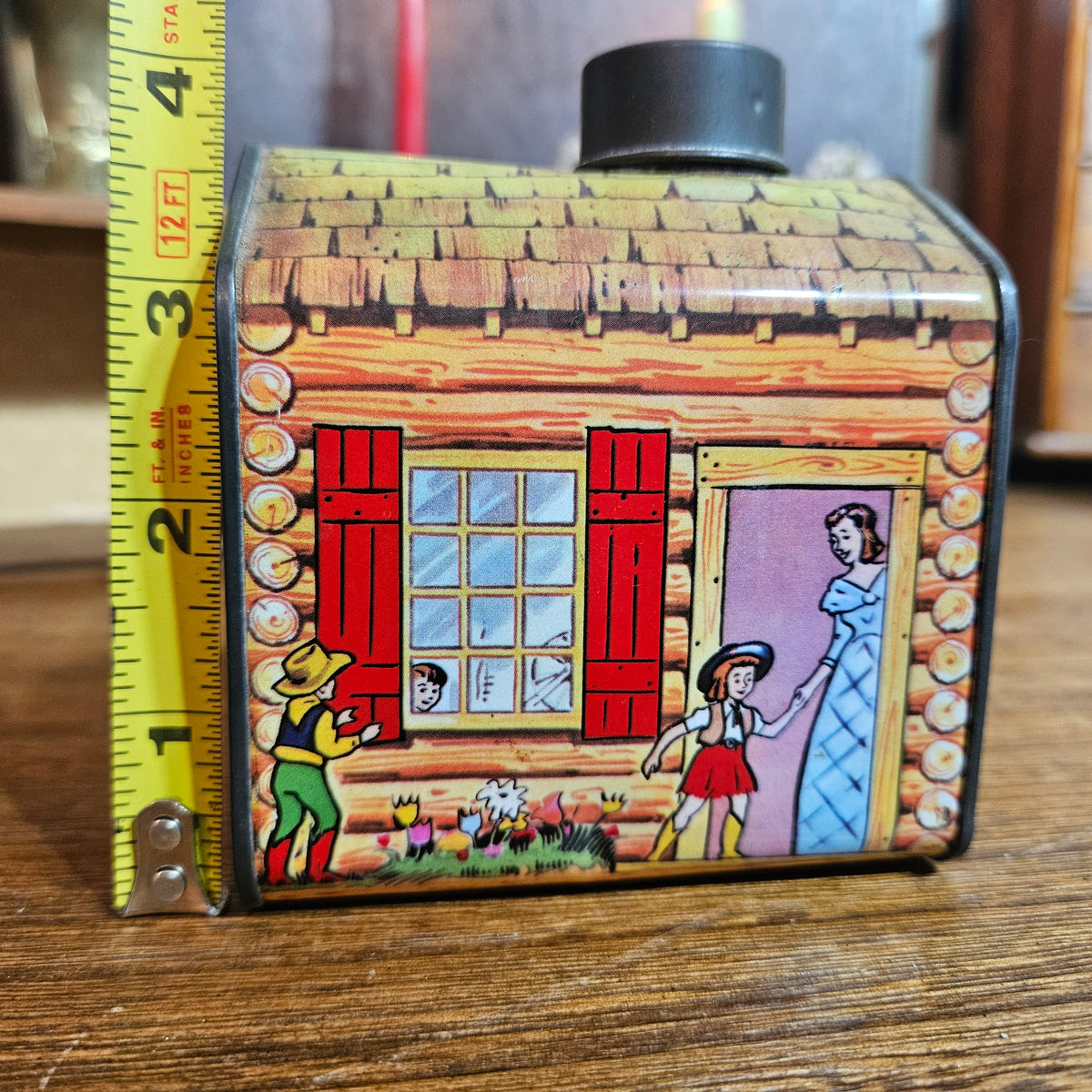Towle's Log Cabin Syrup Advertising Coin Bank