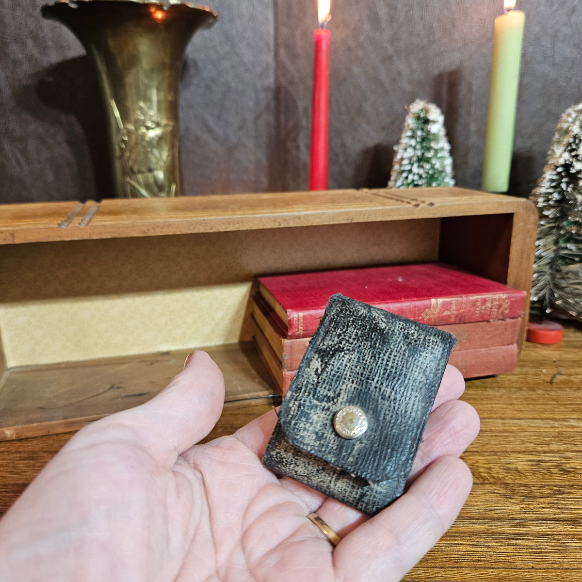 Antique Catholic Pocket Devotional Sick Call Set