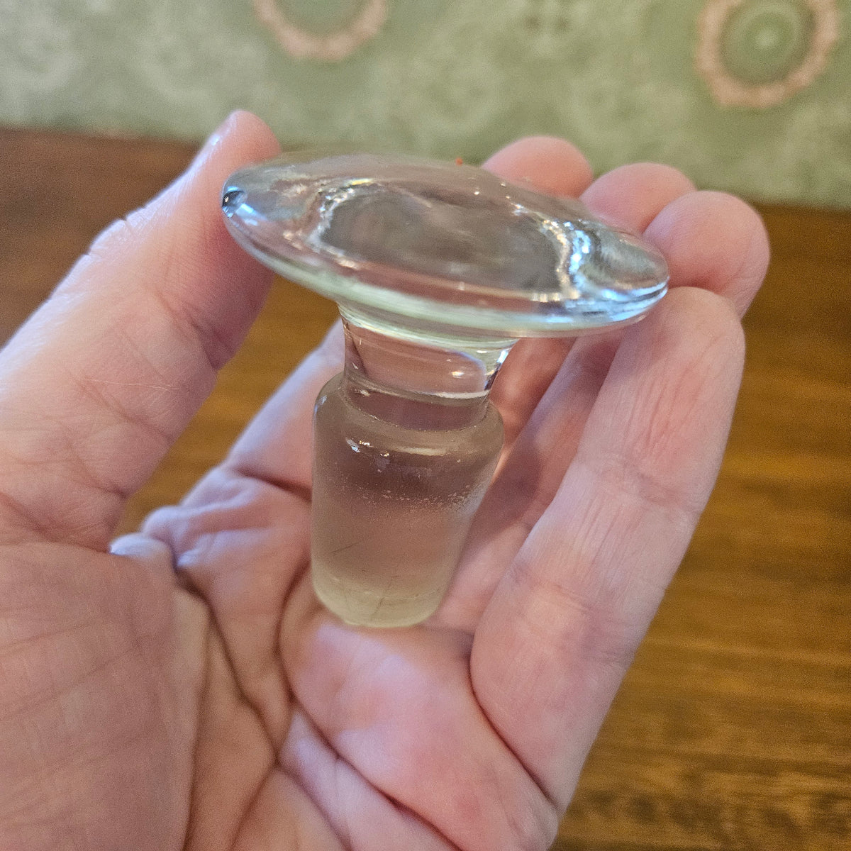 Lot of 5 Vintage Clear Glass Bottle and Decanter Stoppers