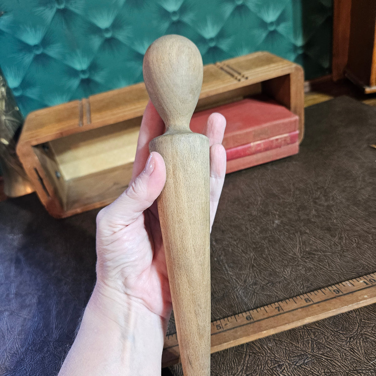 Vintage Wooden Conical Pestle Apothecary or Kitchen Tool