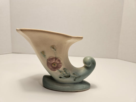 Hull Art Pottery Vase 322 Floral Cornucopia