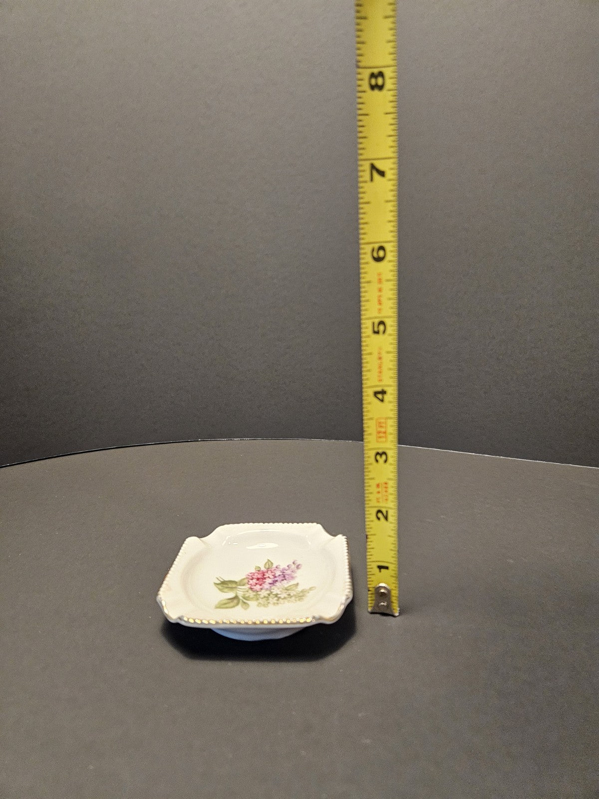 Vintage Schumann Arzberg Lilac Time Trinket Dish Germany Porcelain