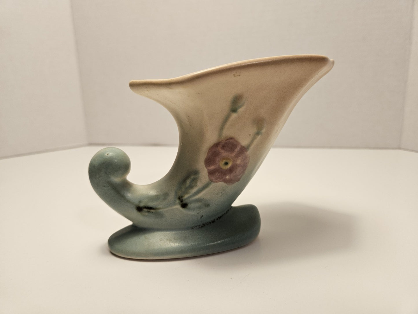Hull Art Pottery Vase 322 Floral Cornucopia