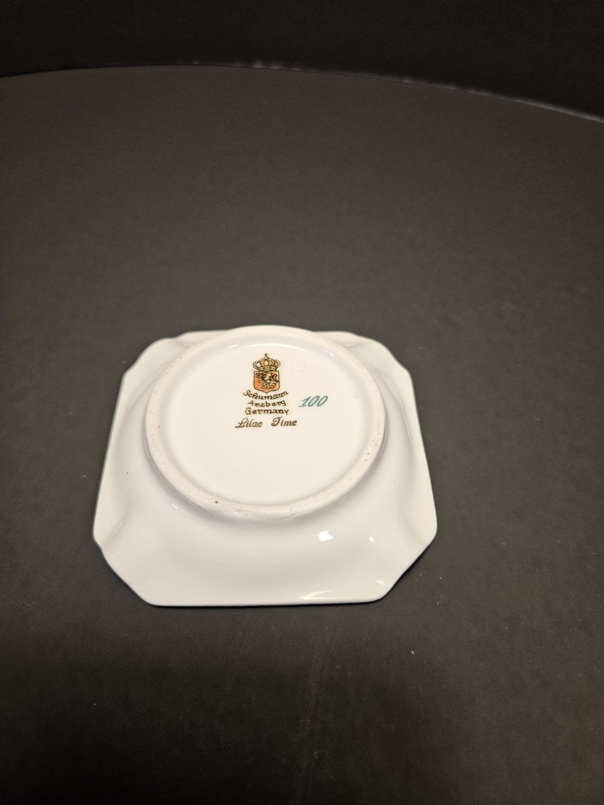 Vintage Schumann Arzberg Lilac Time Trinket Dish Germany Porcelain