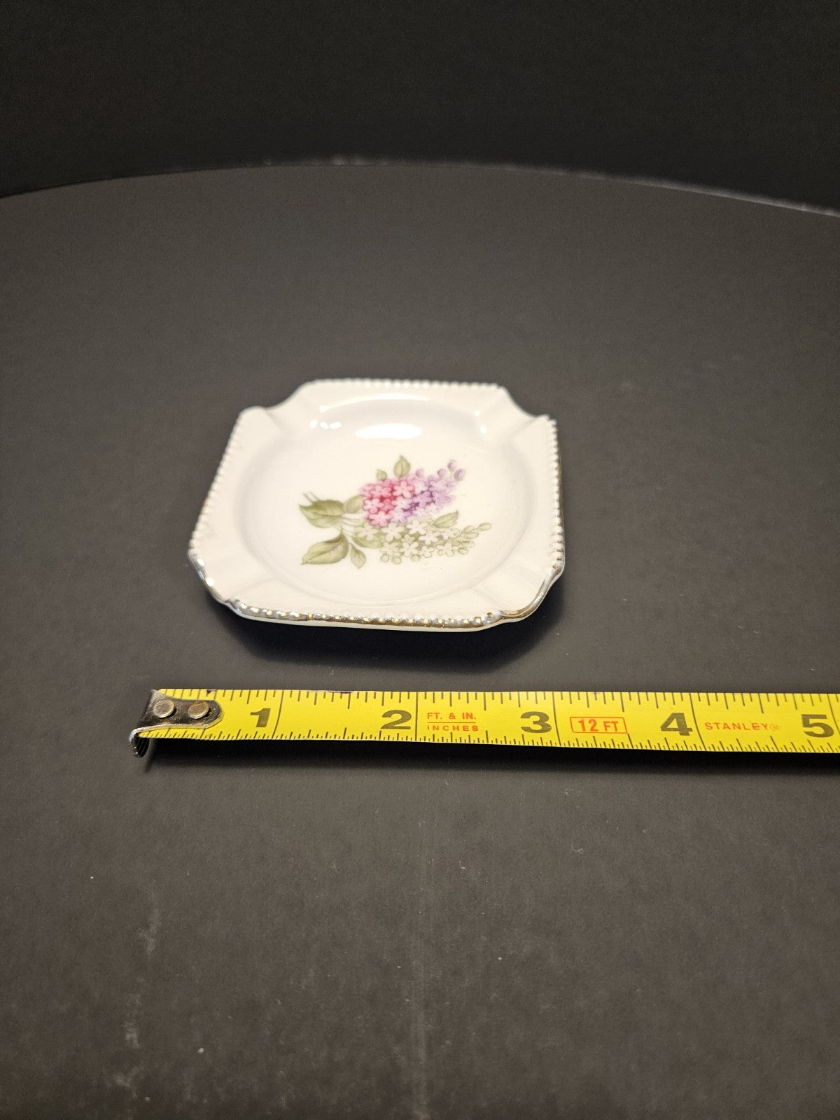 Vintage Schumann Arzberg Lilac Time Trinket Dish Germany Porcelain