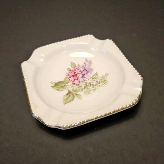 Vintage Schumann Arzberg Lilac Time Trinket Dish Germany Porcelain
