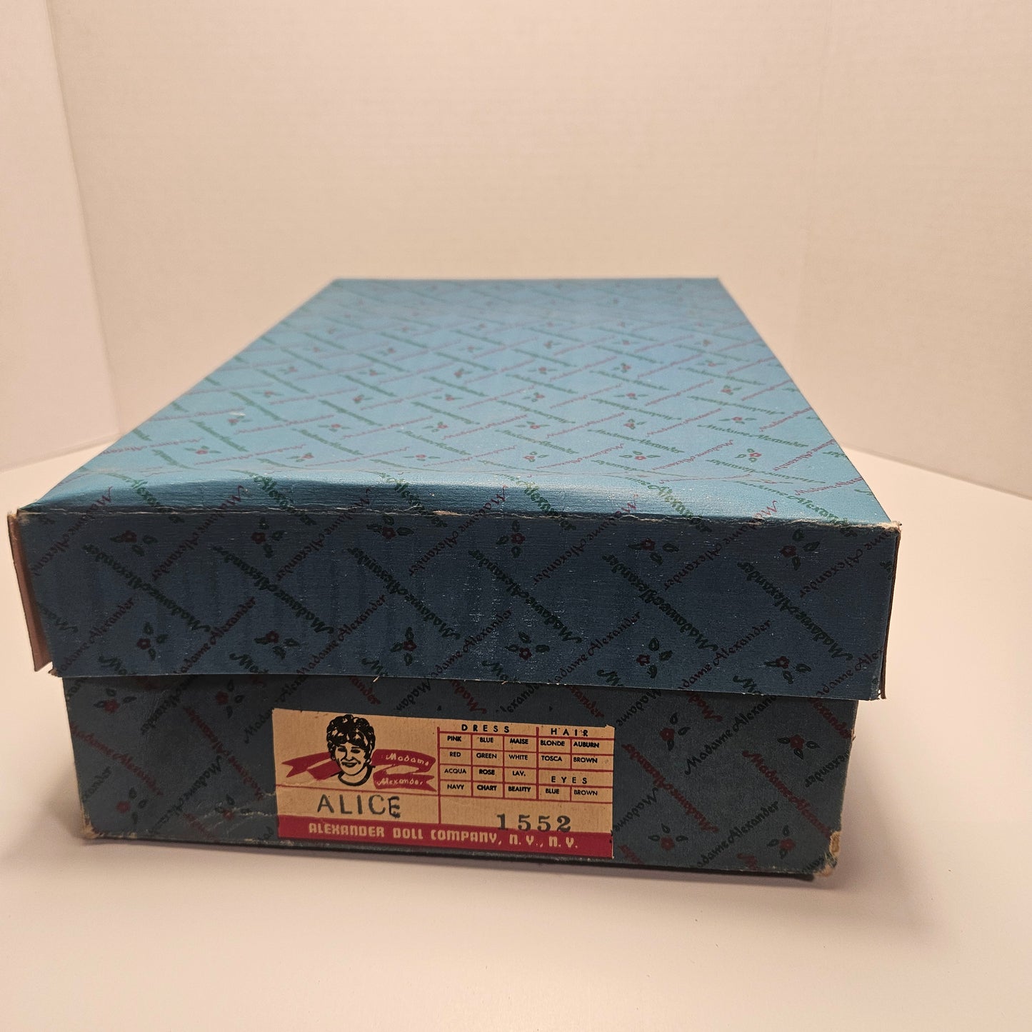 Madame Alexander Alice Doll 1552 Blue Dress