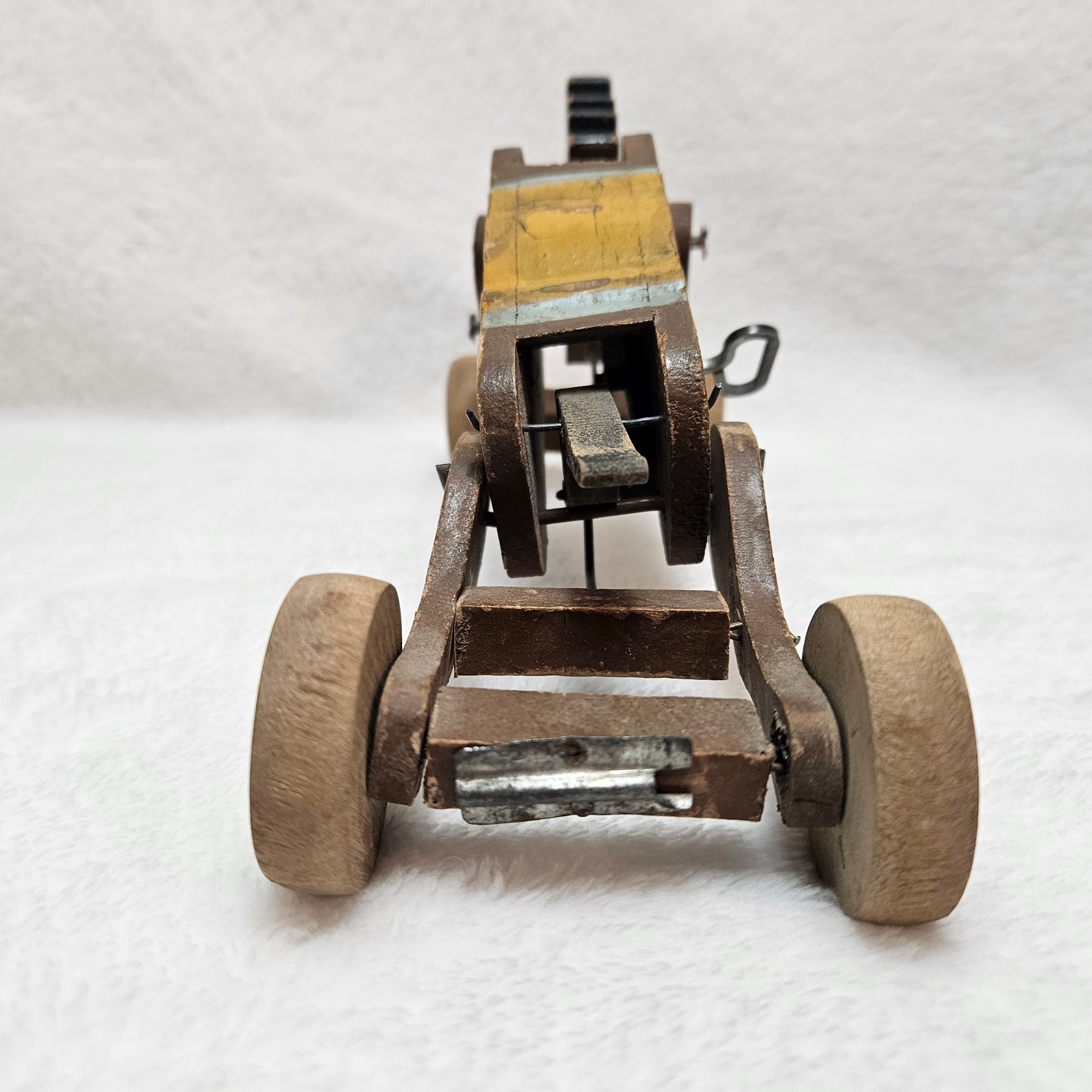 Vintage Wind-Up Walking Horse Toy Made in Japan Mechanical Pull Toy 1950s Wooden Toy