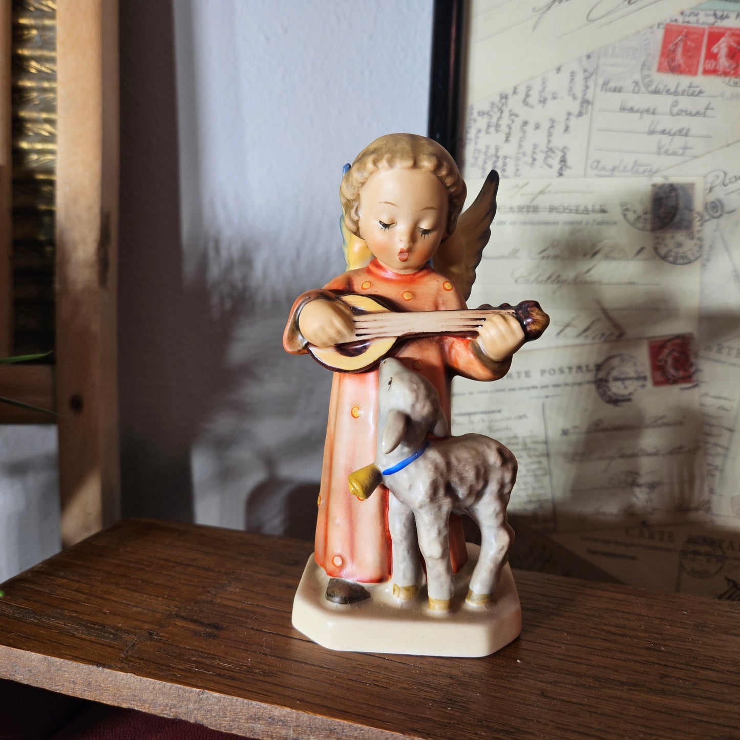 Goebel Hummel "Angel Serenade with Lamb" Figurine W Germany Vintage
