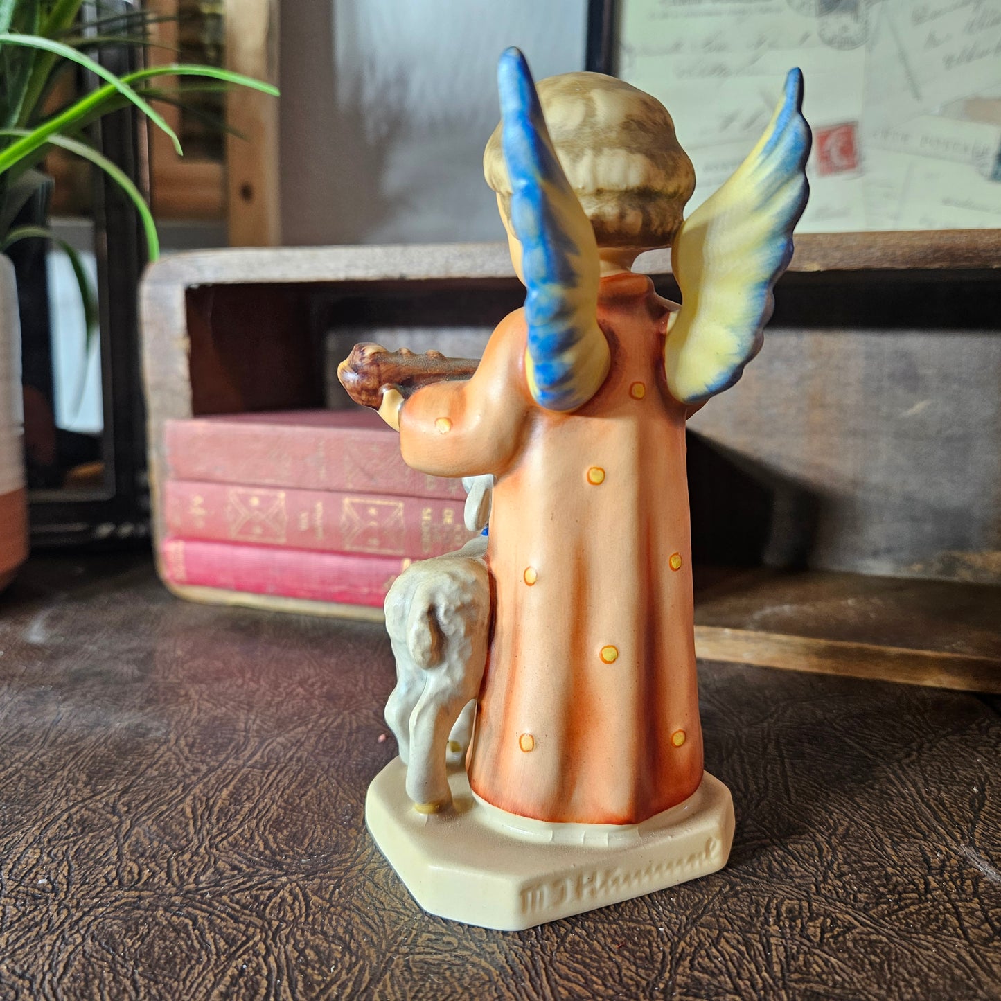 Goebel Hummel "Angel Serenade with Lamb" Figurine W Germany Vintage