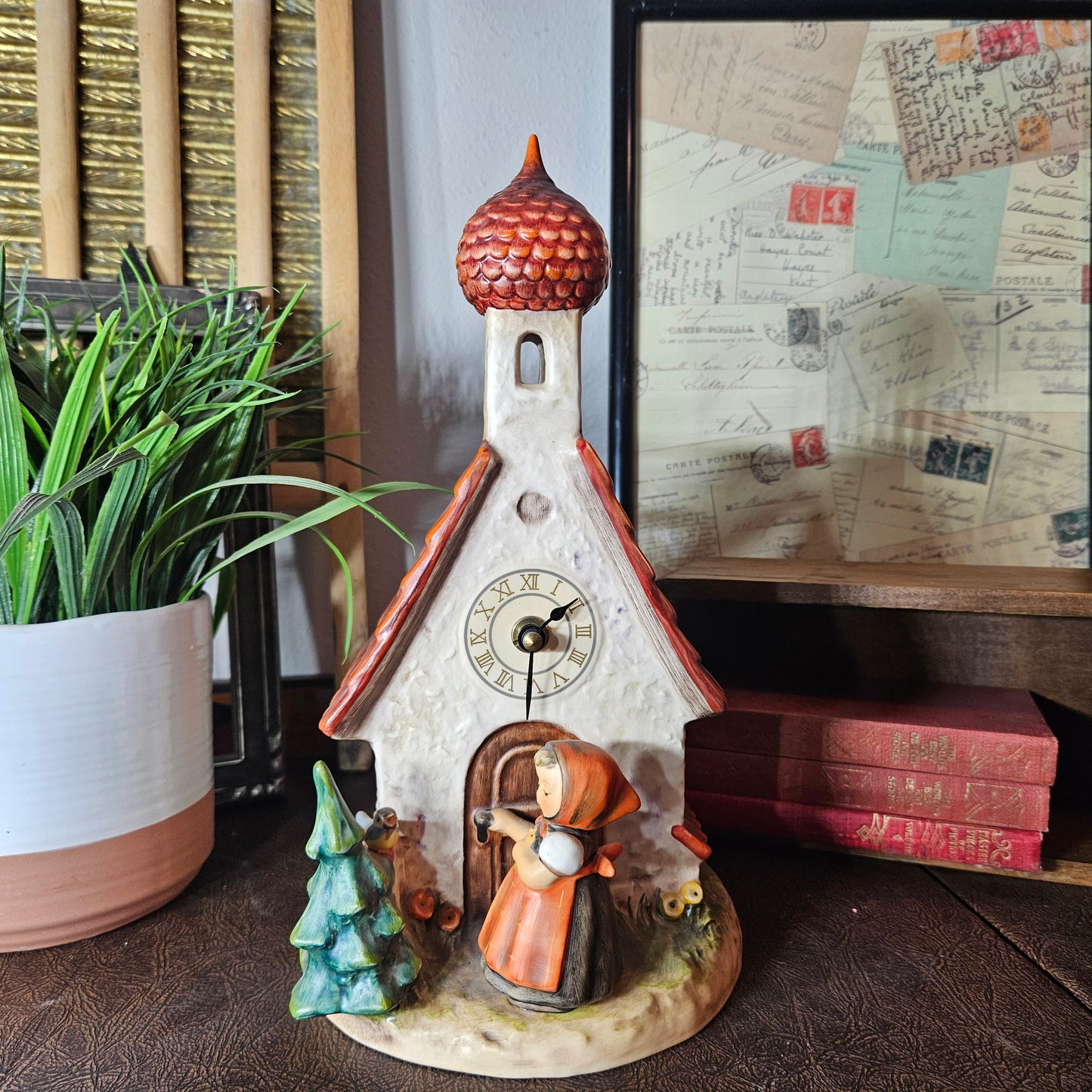Goebel Hummel “Chapel Time” Figurine Church Clock W Germany