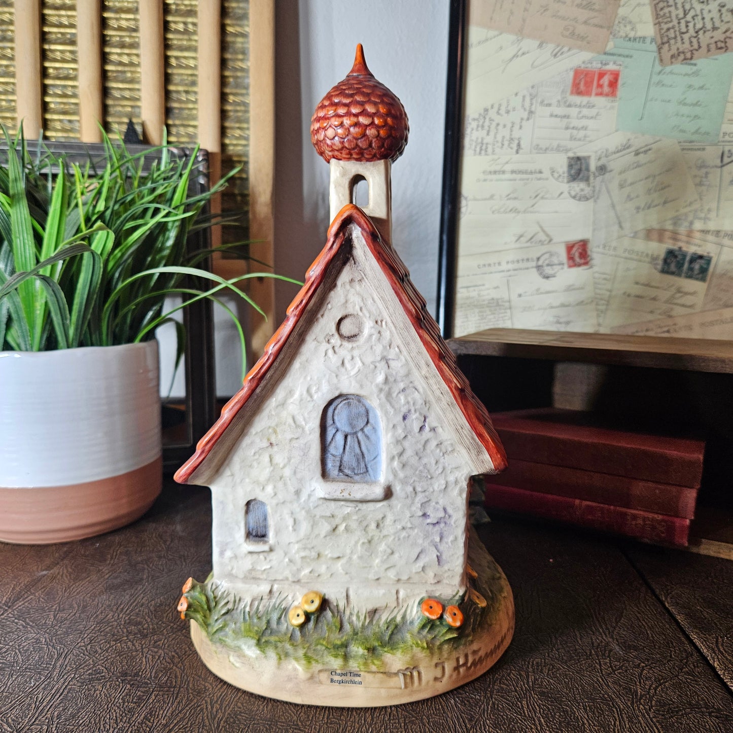 Goebel Hummel “Chapel Time” Figurine Church Clock W Germany