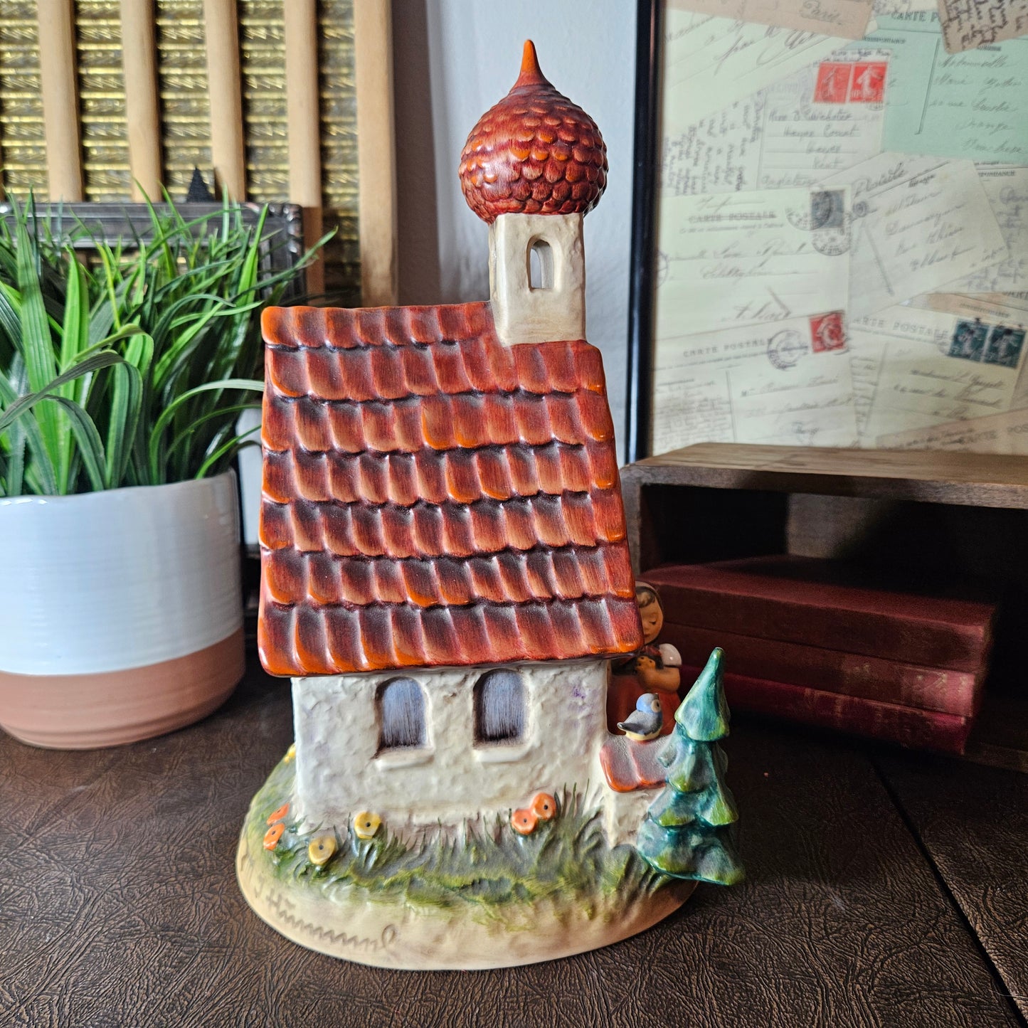 Goebel Hummel “Chapel Time” Figurine Church Clock W Germany