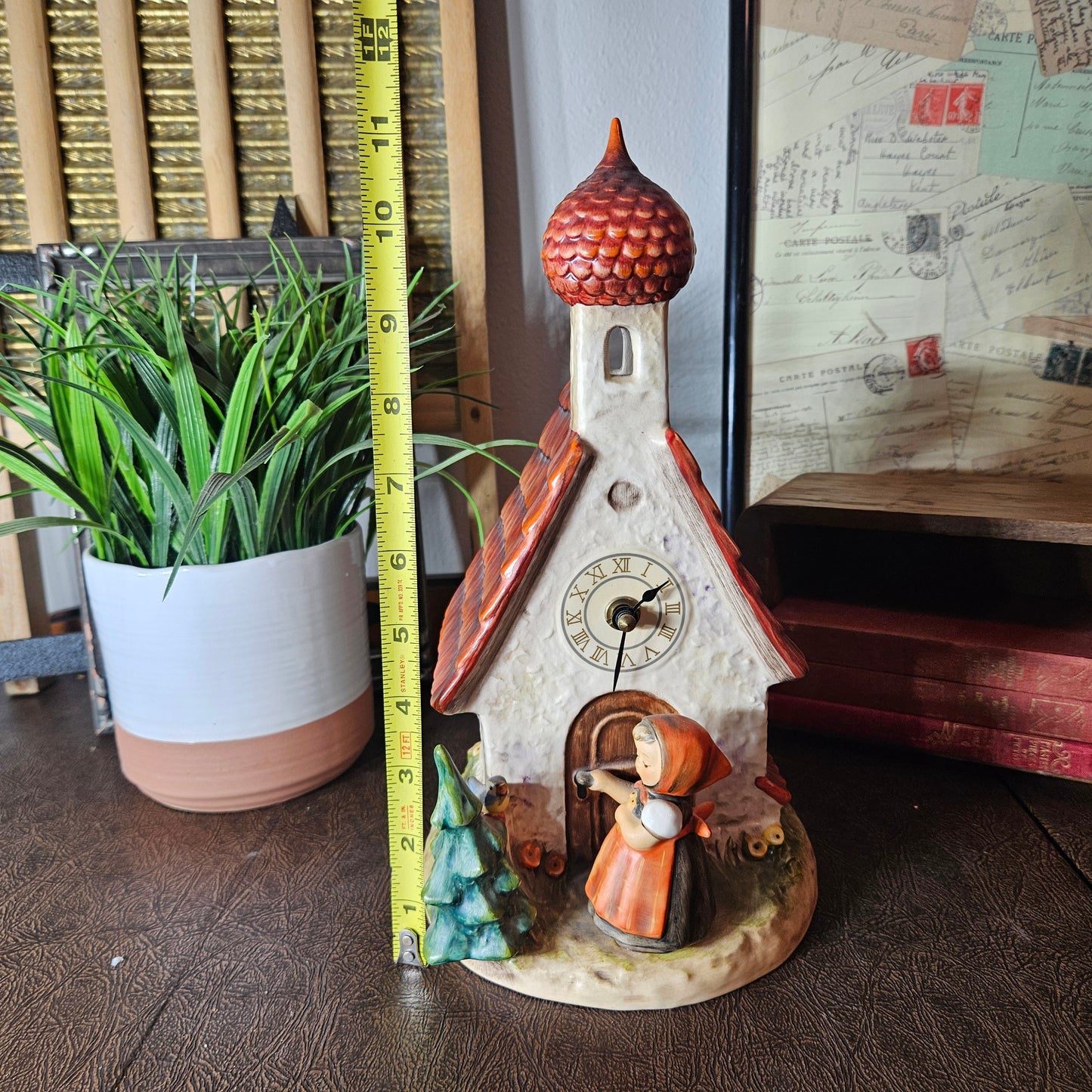 Goebel Hummel “Chapel Time” Figurine Church Clock W Germany