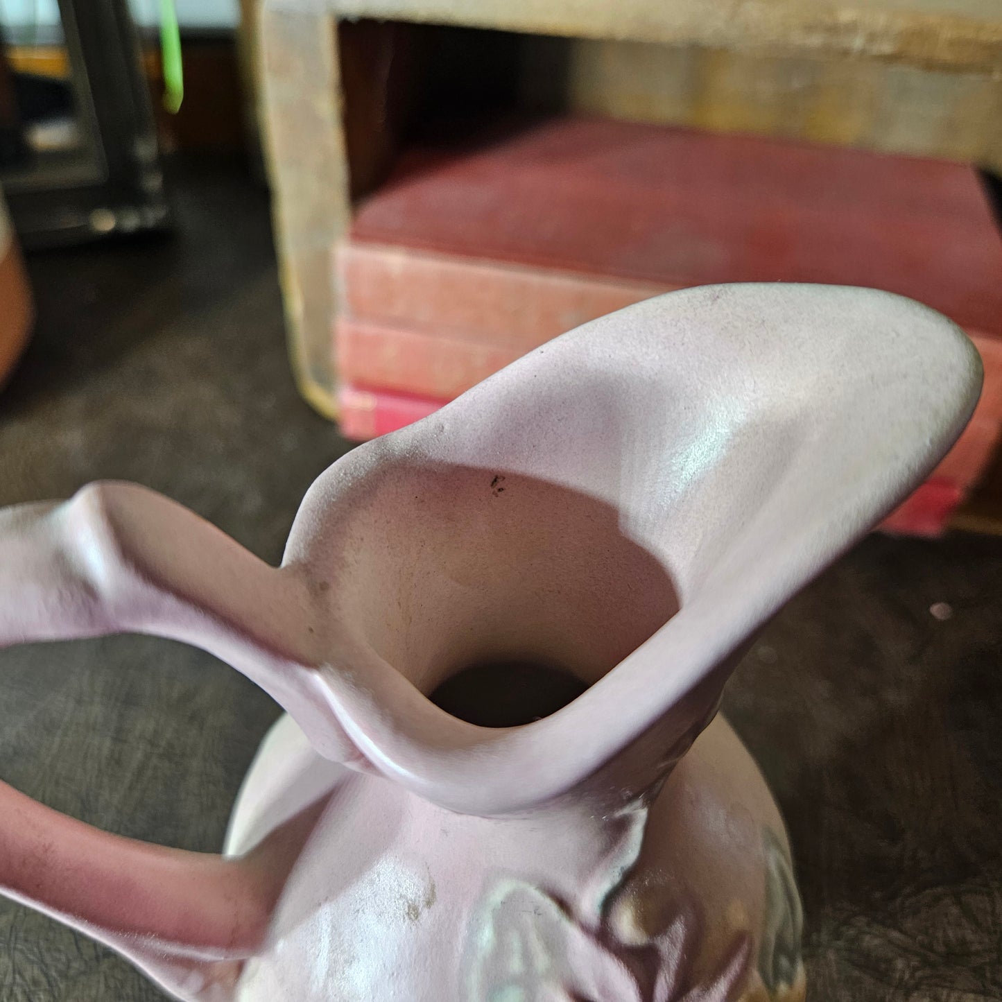 Hull Pottery Floral Vase Pink Blue Pastel Vintage Bud Vase