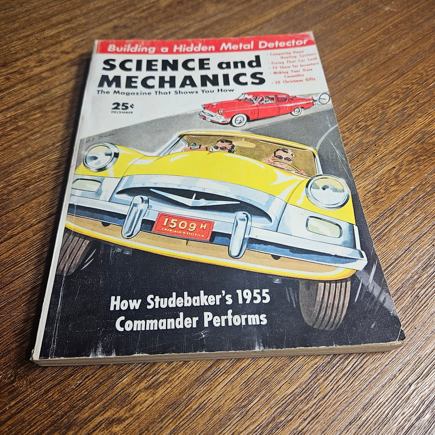 Vintage Science and Mechanics Magazine December 1954 Studebaker Cover