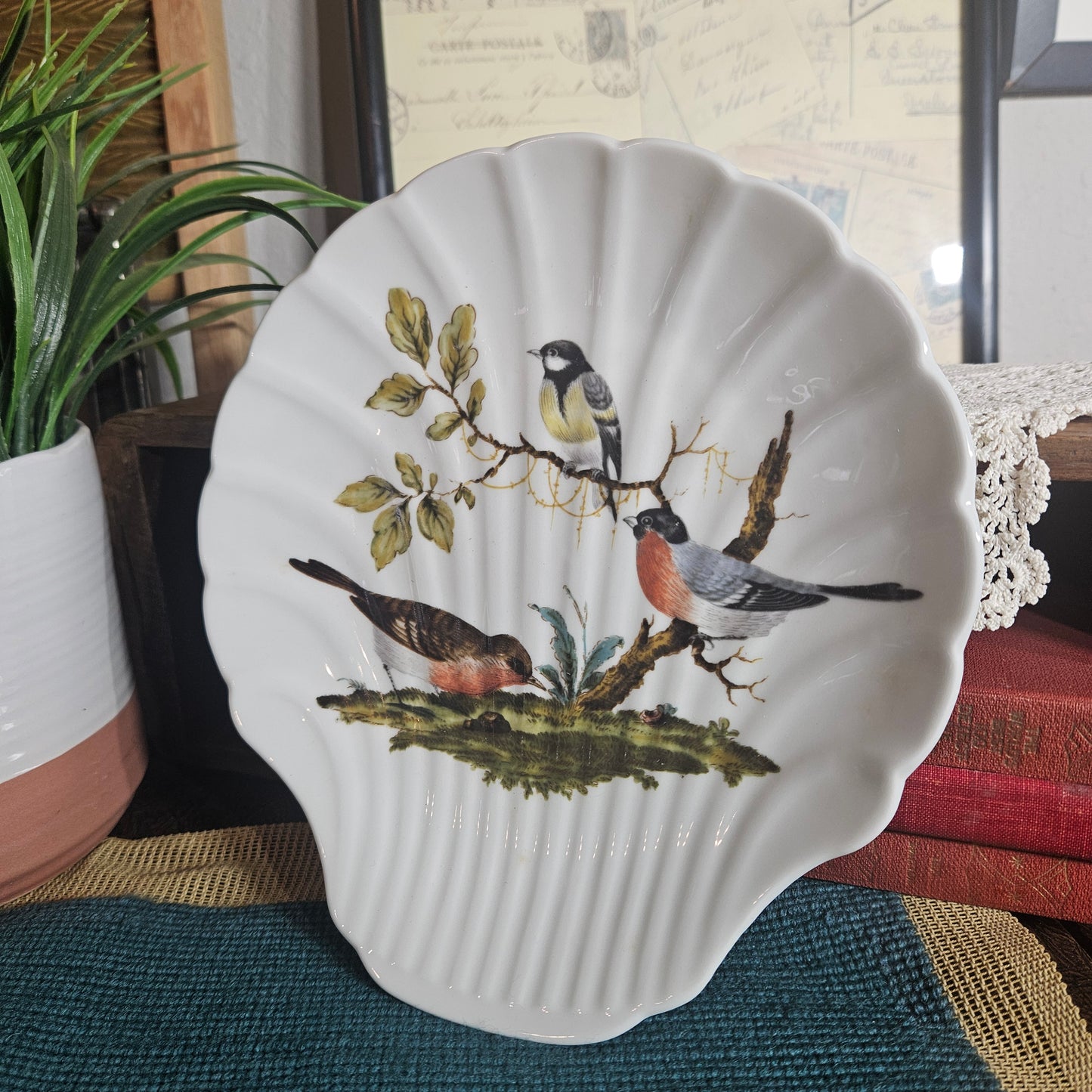 Limoges France Bird Shell Porcelain Dish
