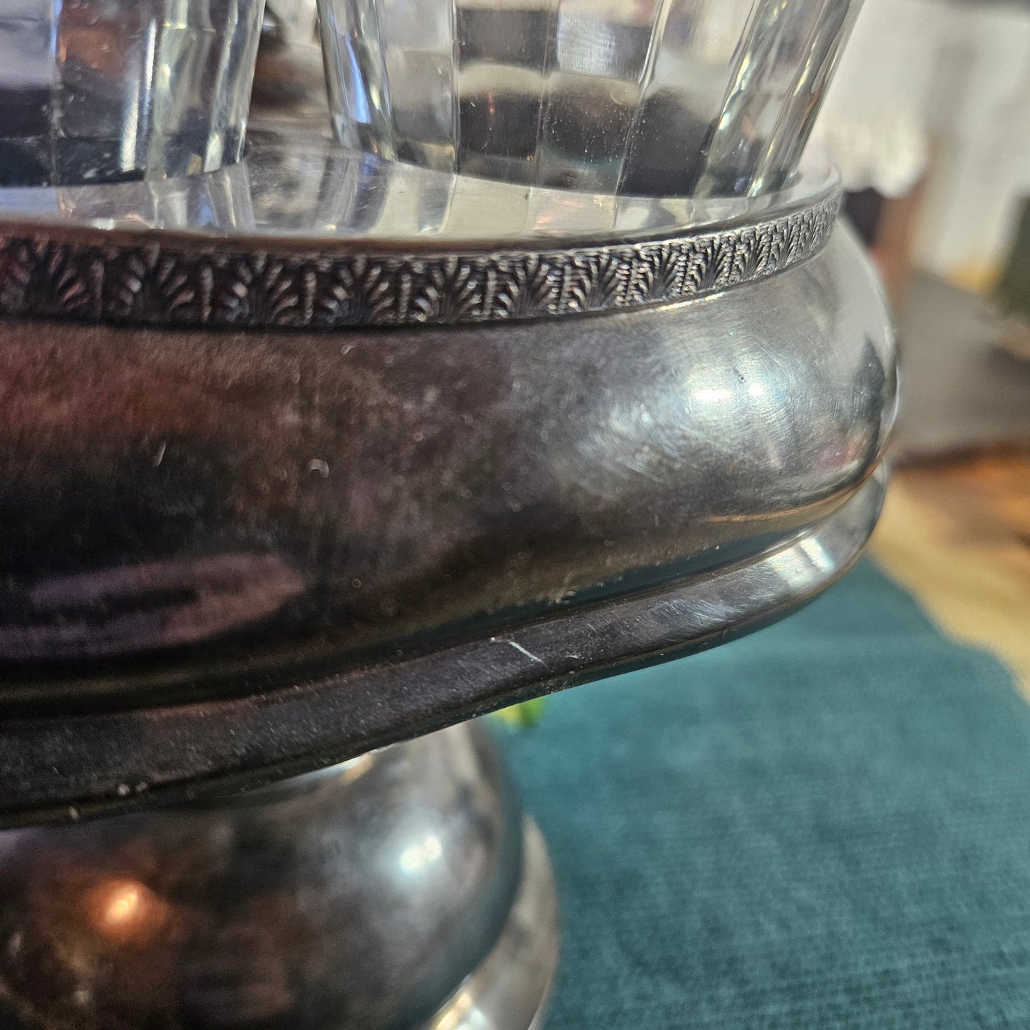 Rogers Bros Silver Plate Barware Set with Glasses