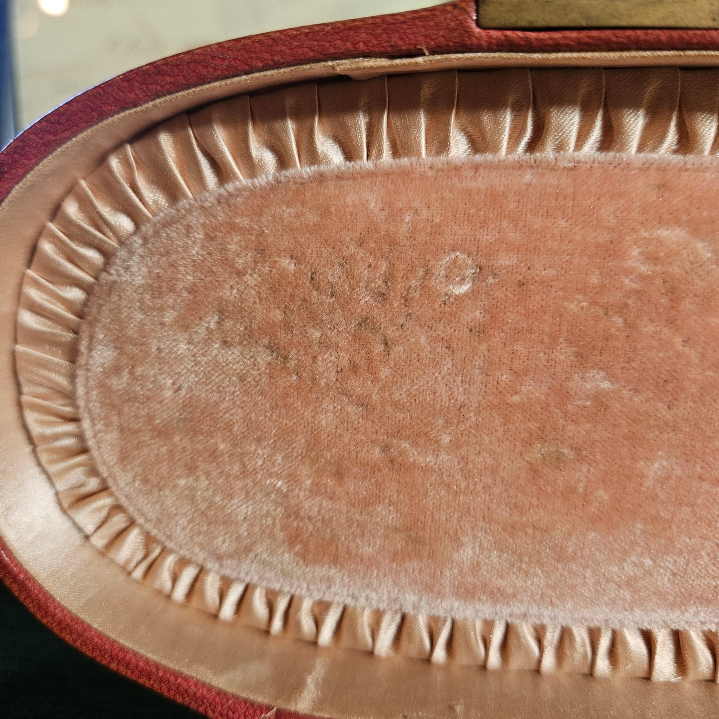 Vintage Red Leather Jewelry Travel Case