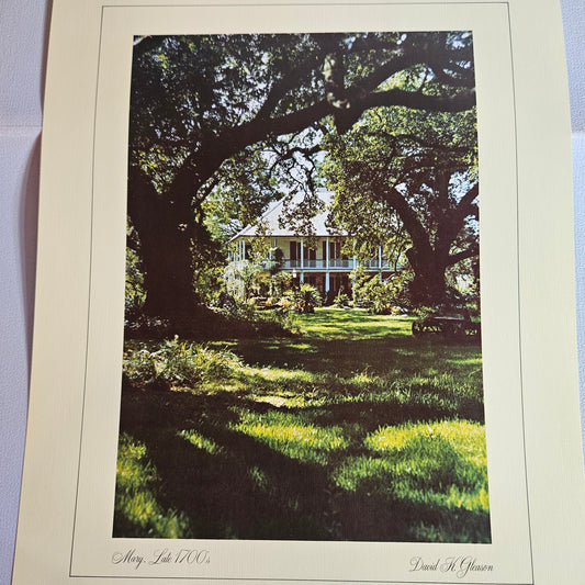 Vintage David K Gleason Manor Houses Portfolio VIII Prints Set