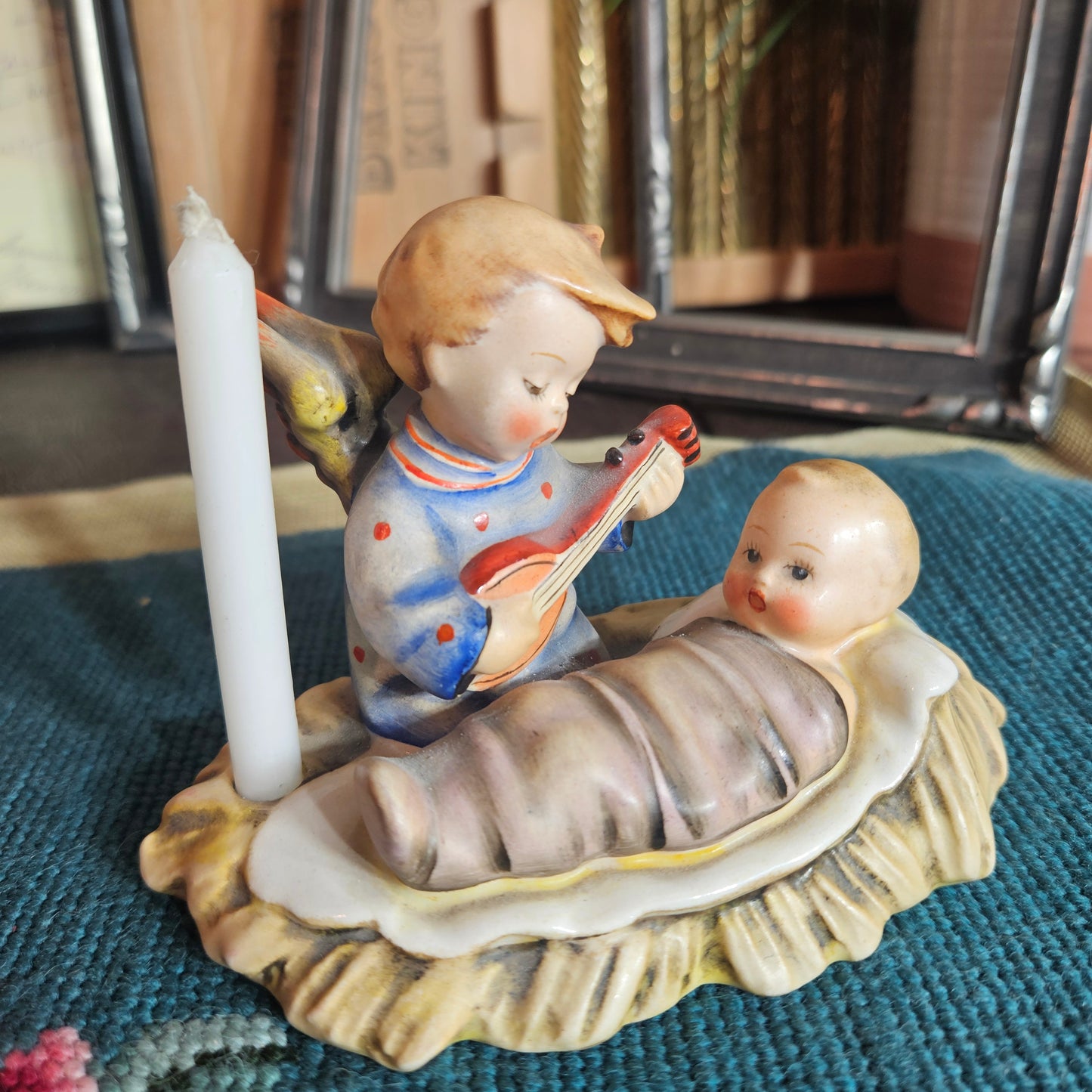 Vintage Goebel Angel "Lullaby" Candleholder TMK1
