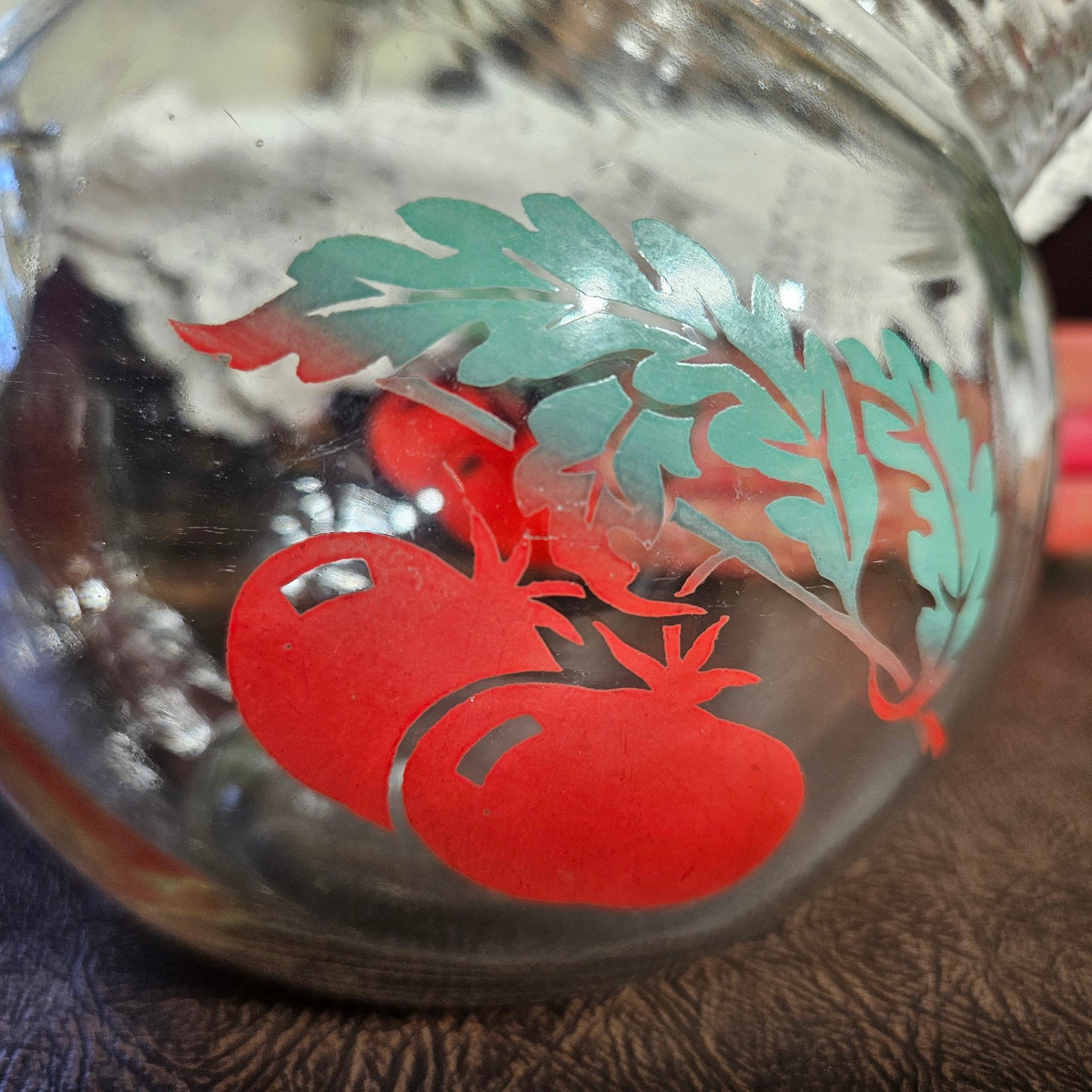 Tomato Glass Pitcher