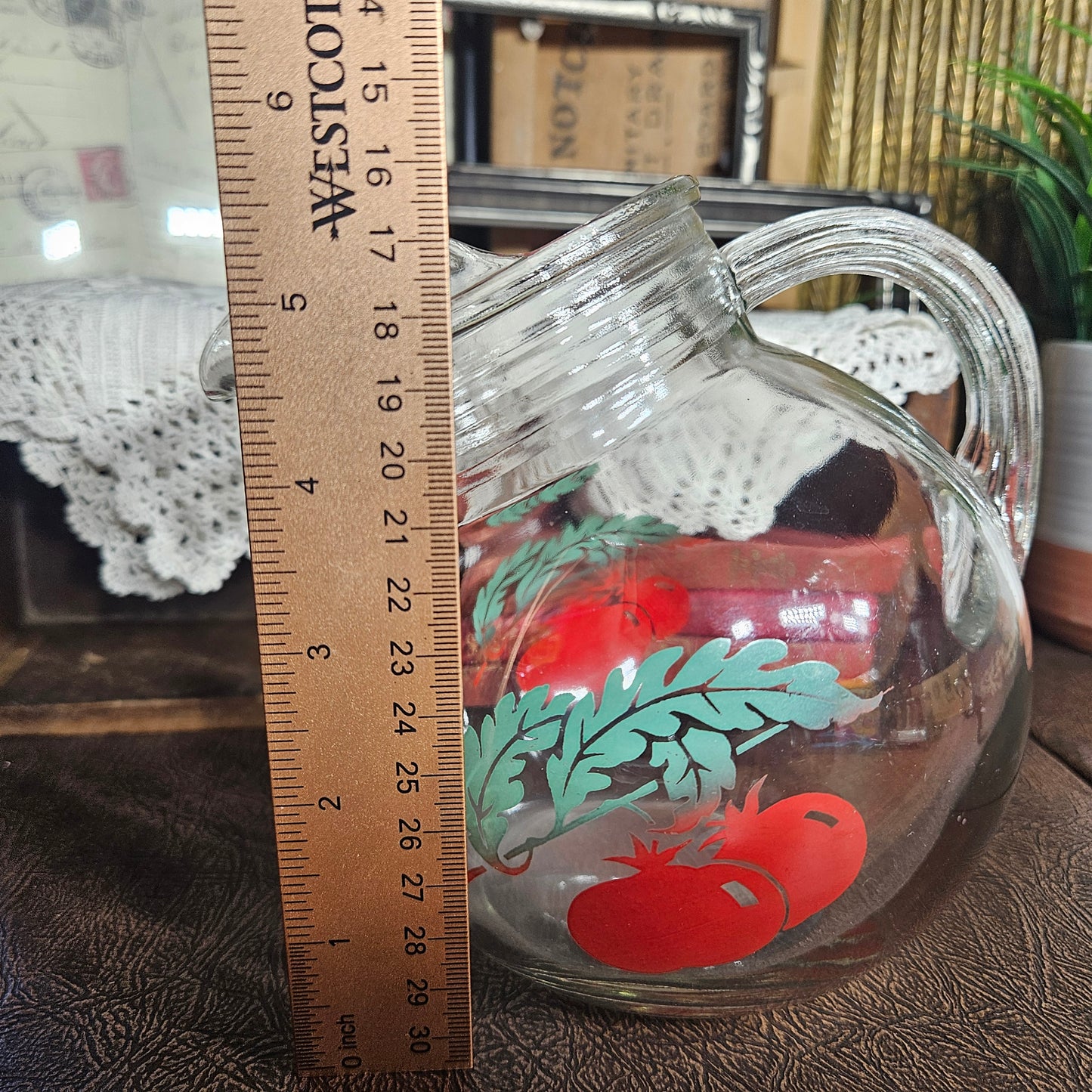 Tomato Glass Pitcher