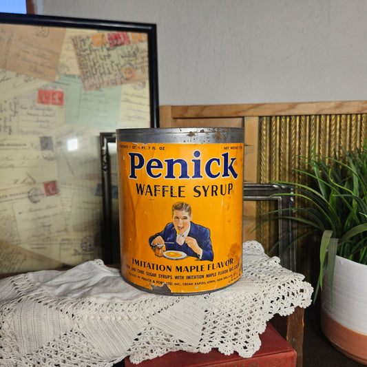 Vintage Penick Waffle Syrup Advertising Tin