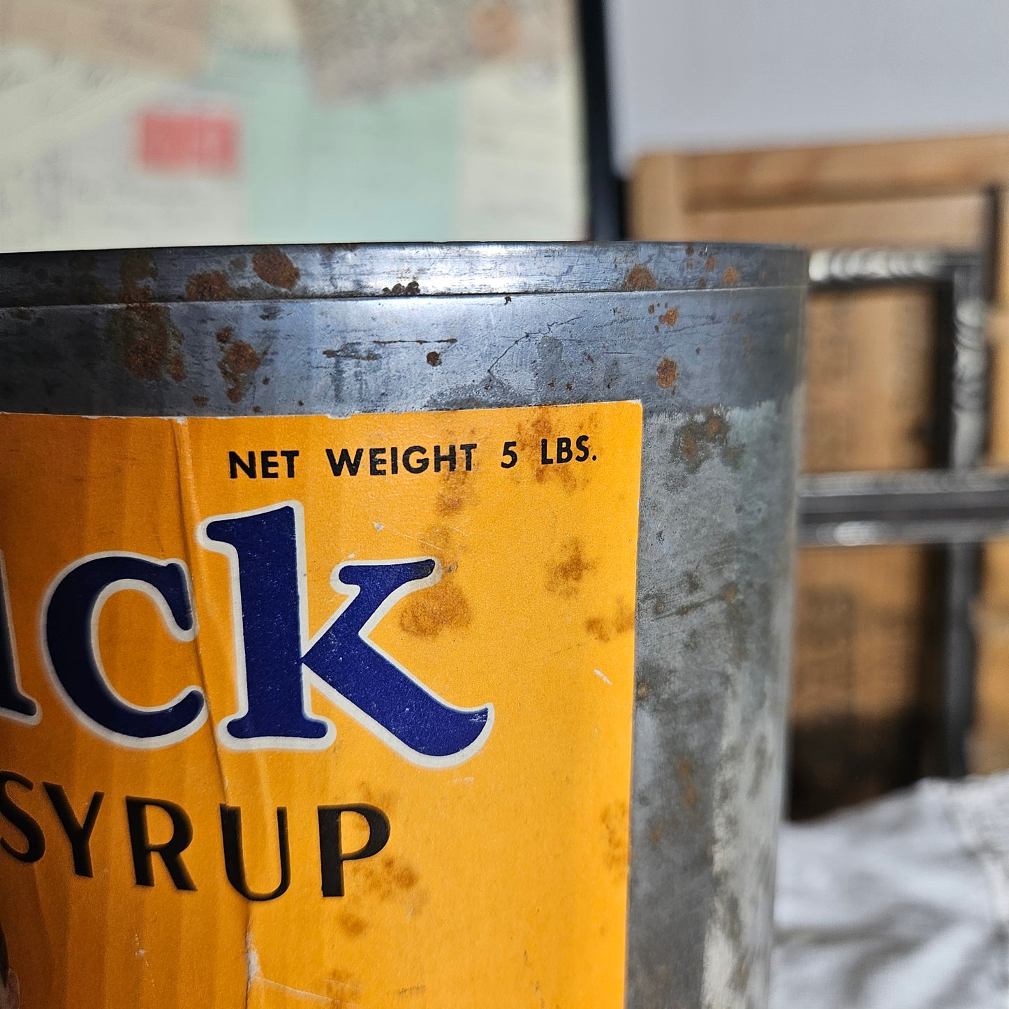 Penick Waffle Syrup Advertising Tin
