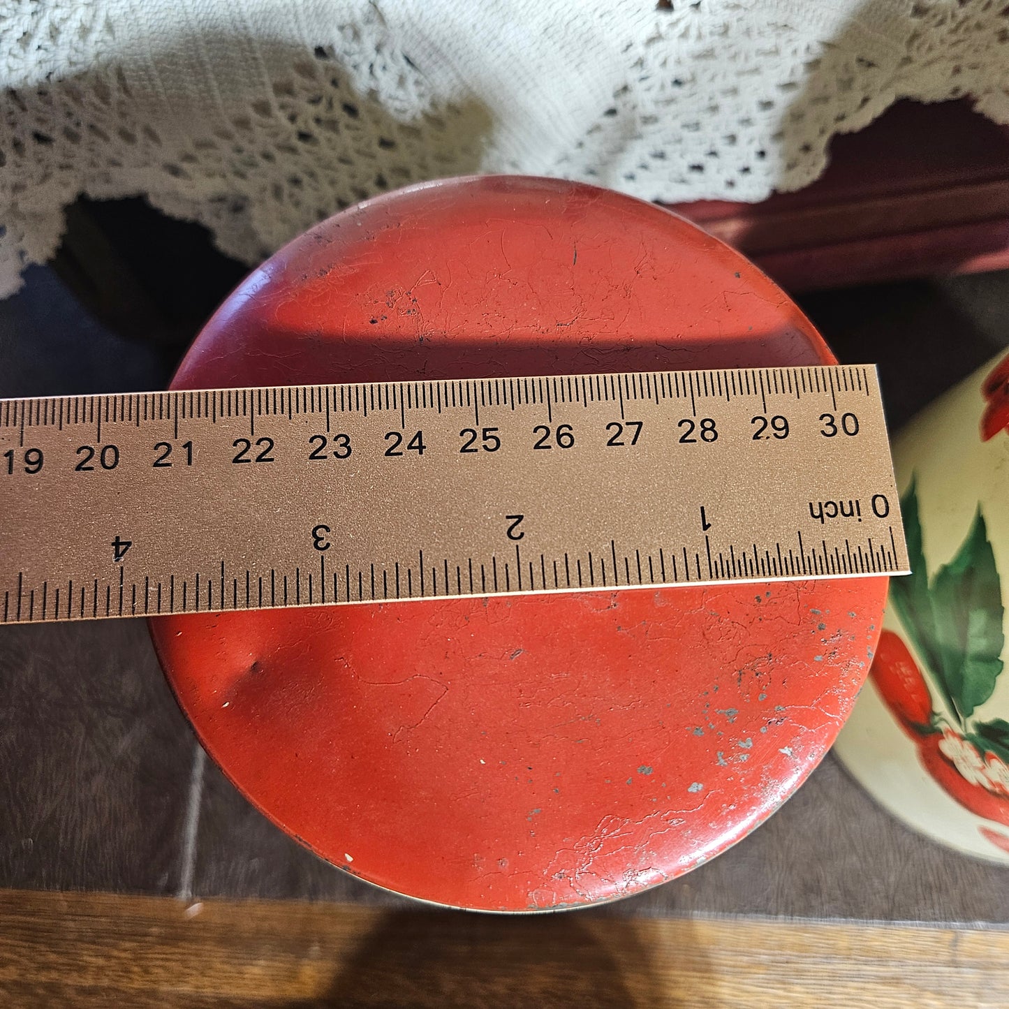 Pair of Vintage Strawberry Par-Meco Canisters