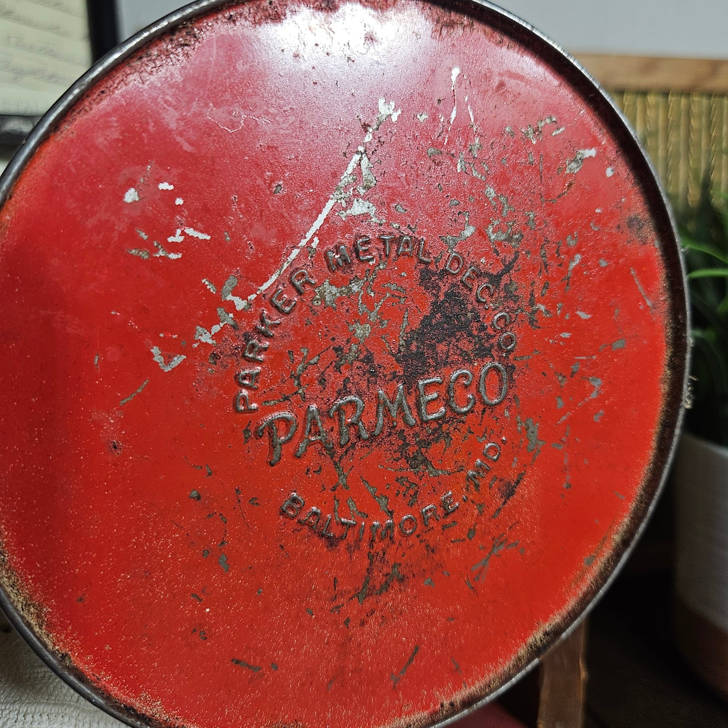 Pair of Vintage Strawberry Par-Meco Canisters
