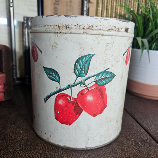 Vintage Apple Metal Bin