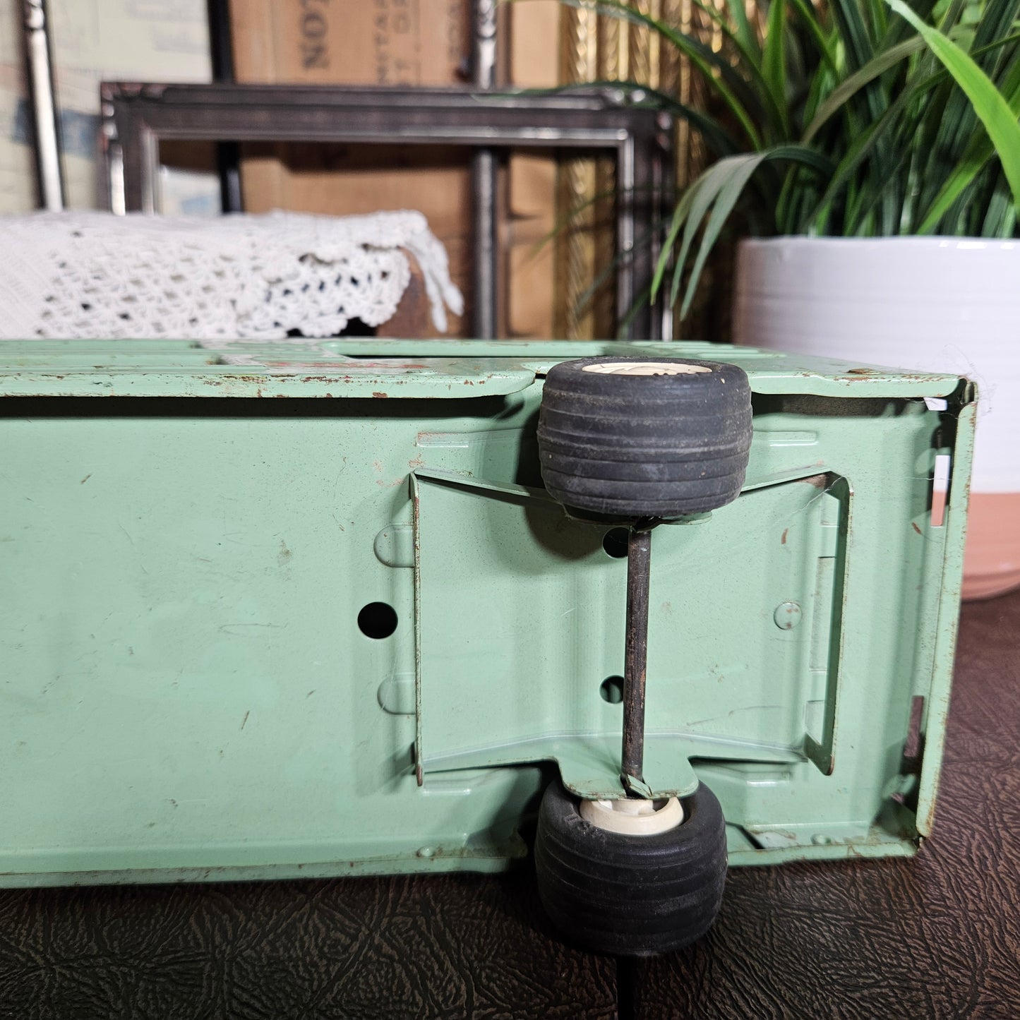 Vintage Tonka Car Carrier Trailer Pressed Steel