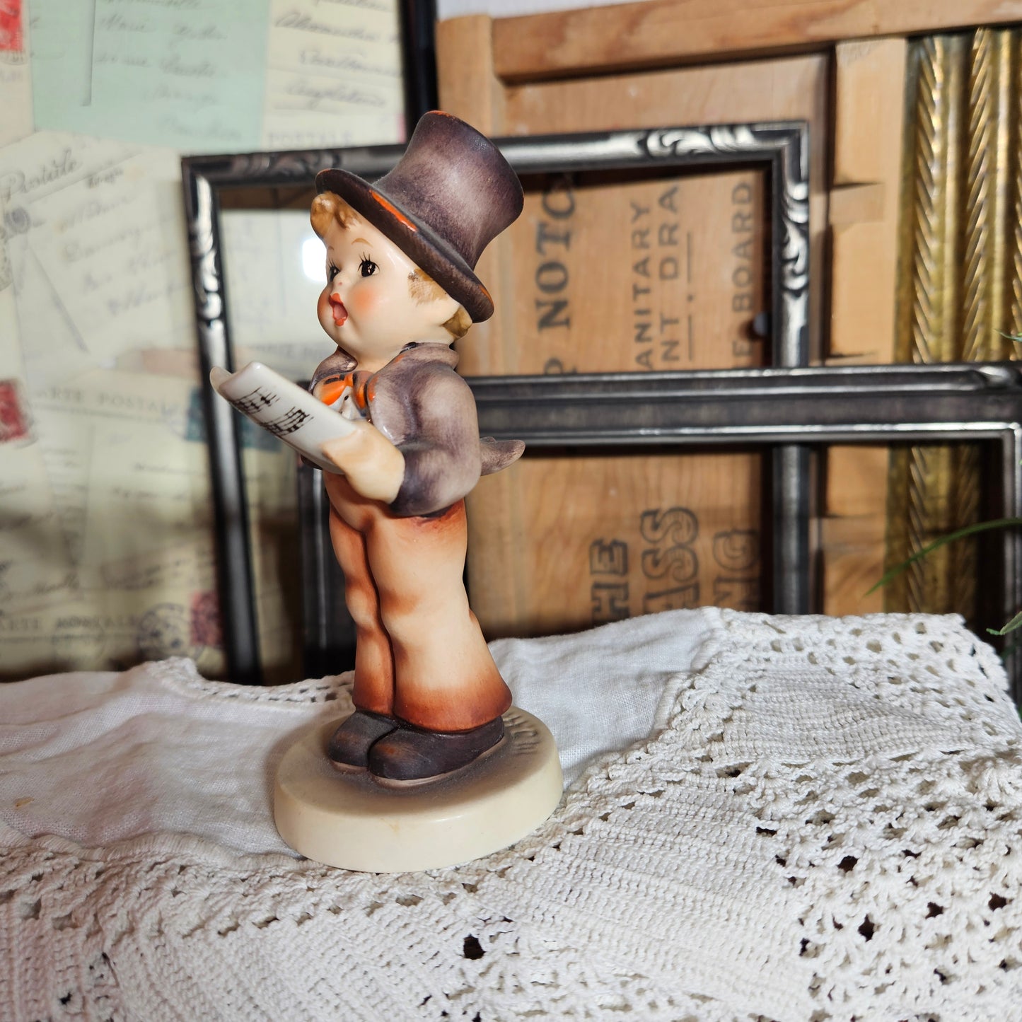 Vintage Goebel "Street Singer" Figurine U.S. Zone Mark