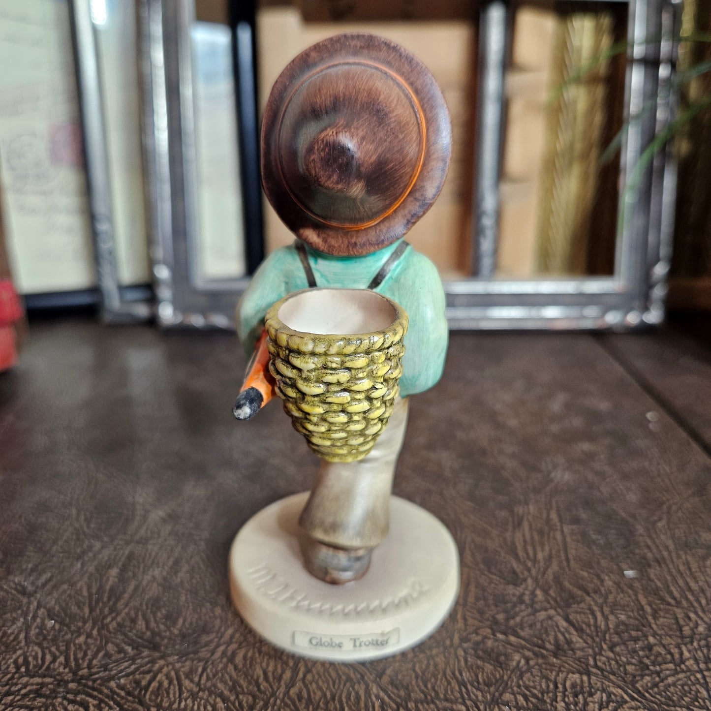 Vintage Goebel Boy with Umbrella Figurine "Happy Traveler"