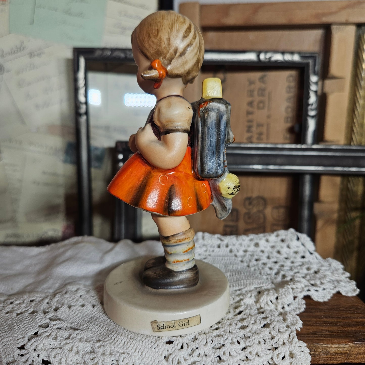 Vintage Goebel "School Girl" Figurine Full Bee Mark
