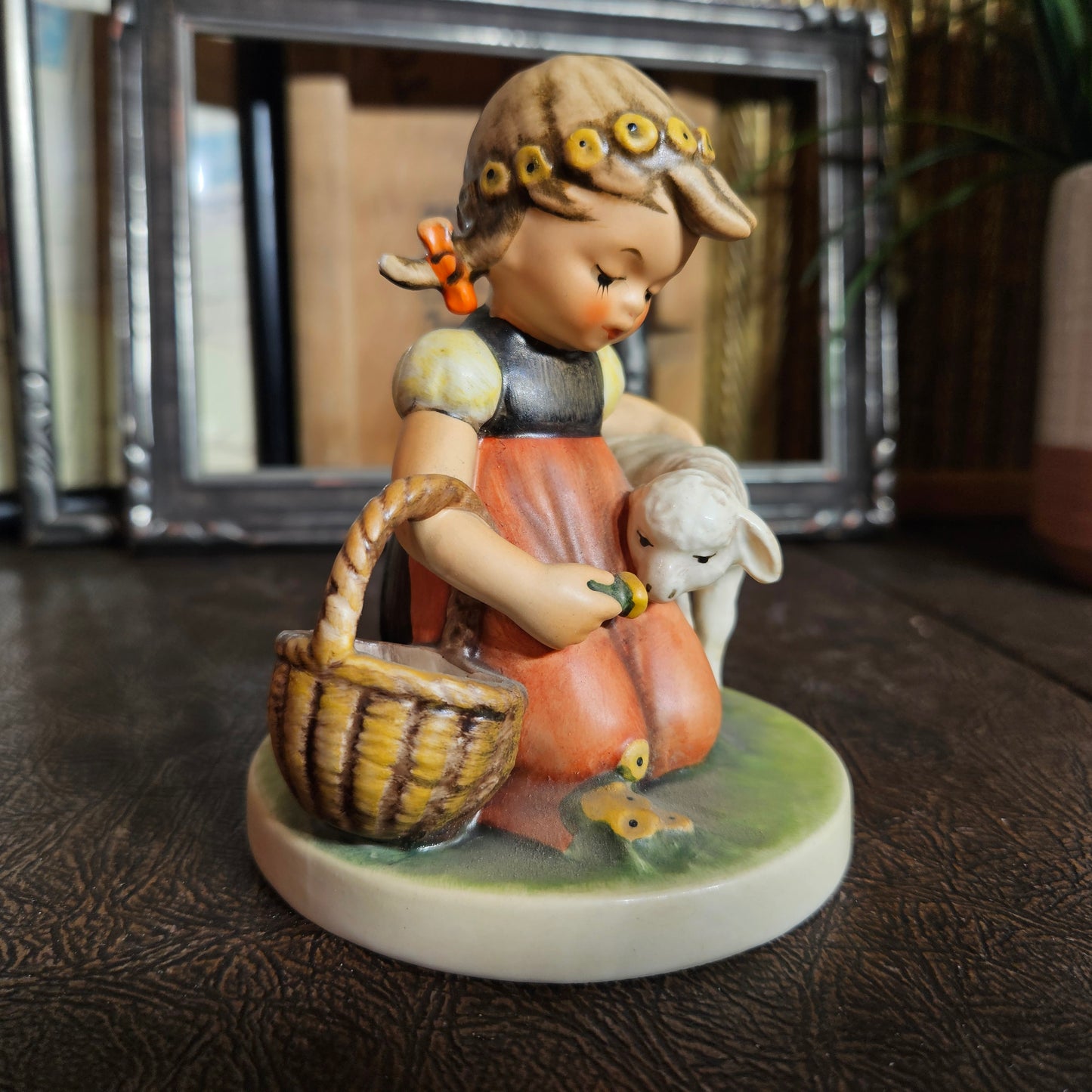 Vintage Goebel Girl "Favorite Pet" Figurine West Germany