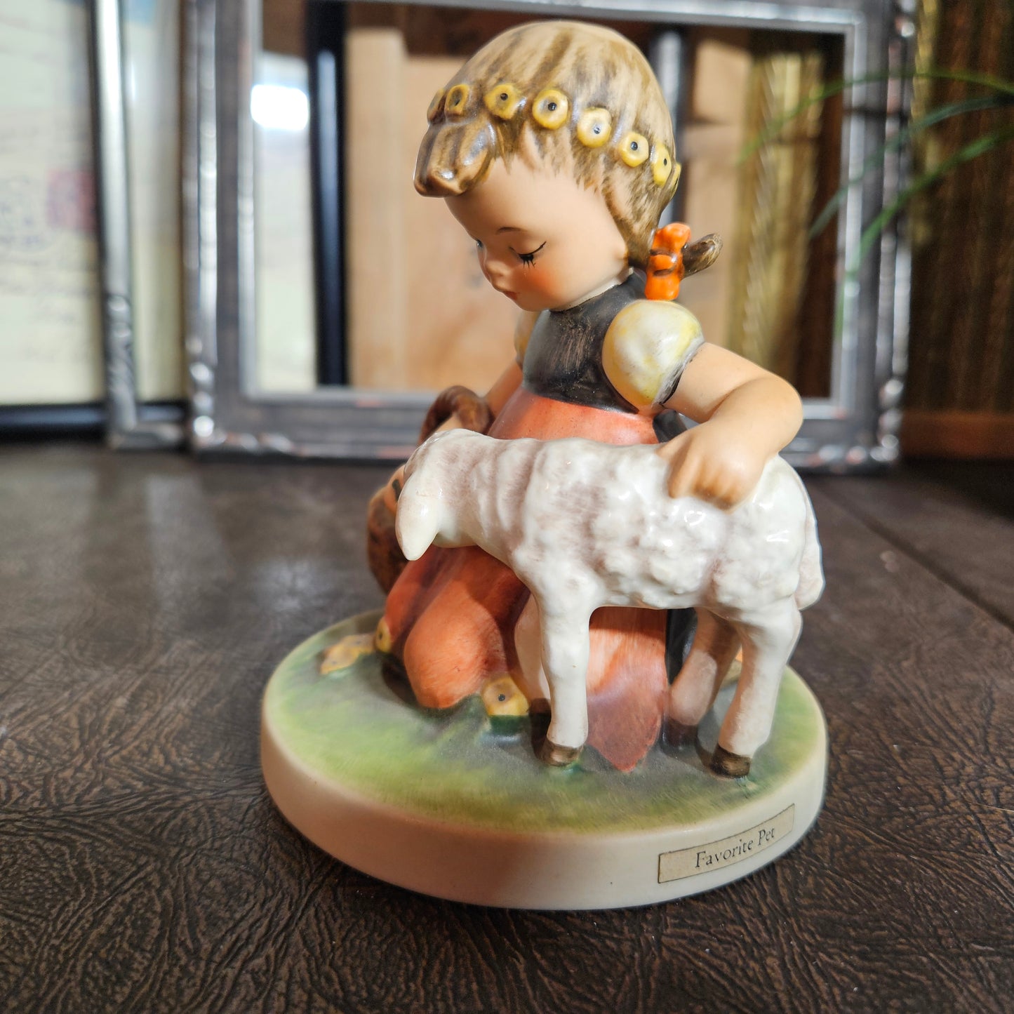 Vintage Goebel Girl "Favorite Pet" Figurine West Germany