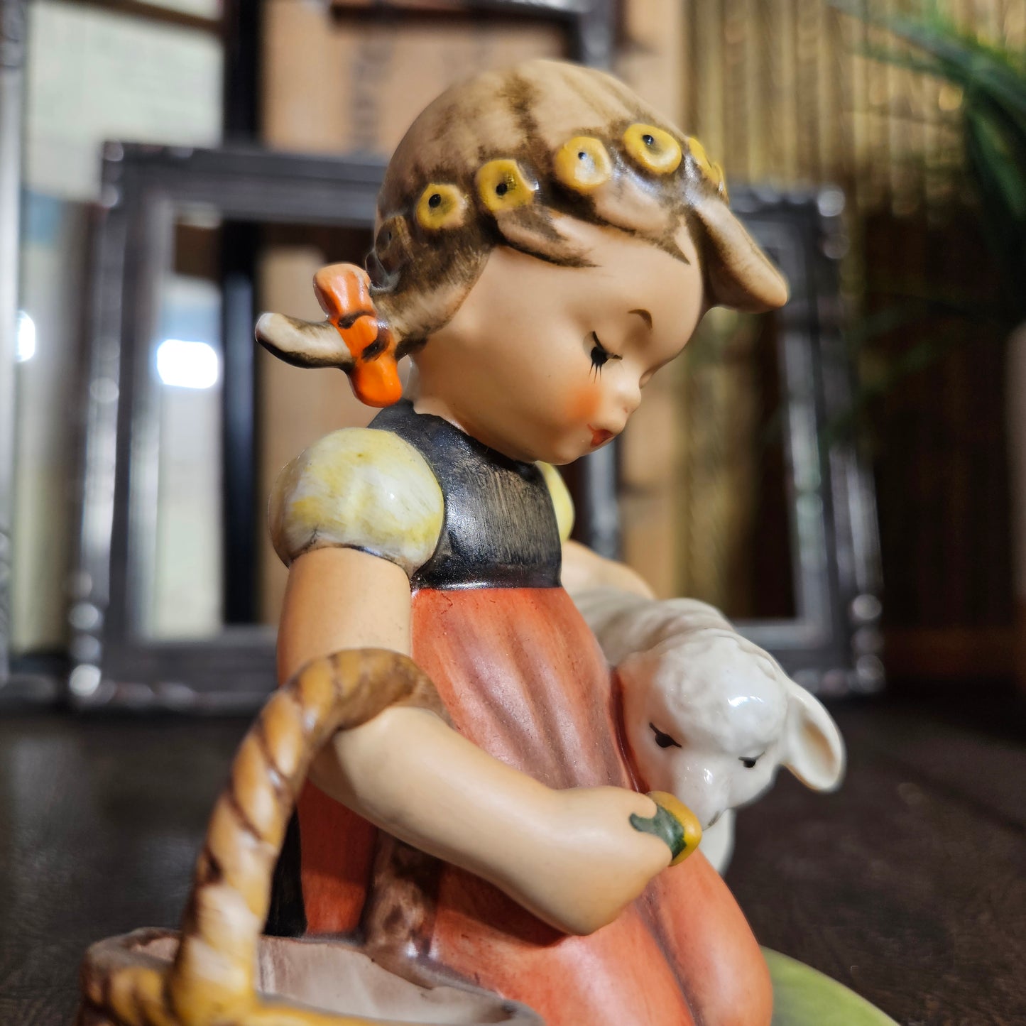 Vintage Goebel Girl "Favorite Pet" Figurine West Germany